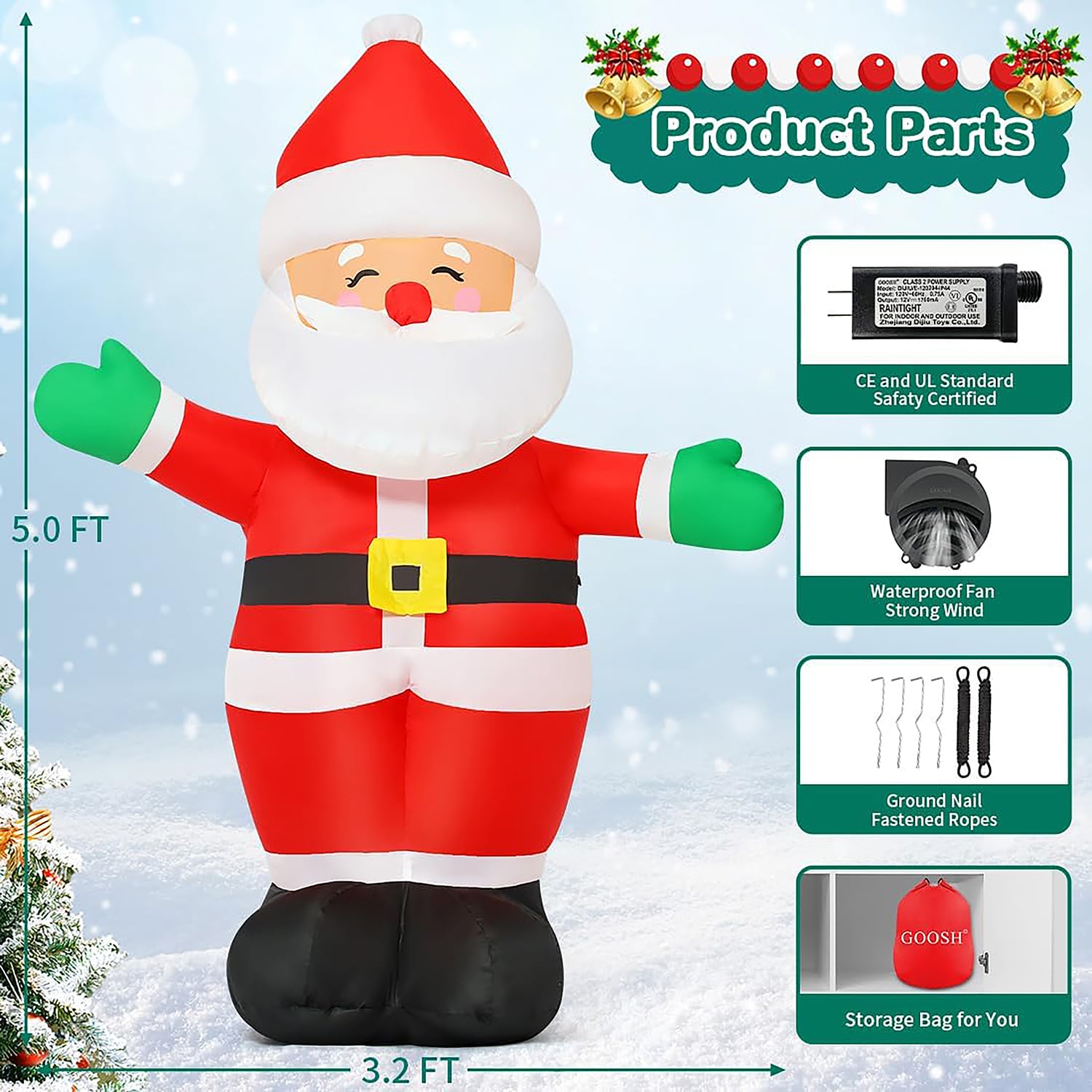 GOOSH DJ-SD-27228 Christmas-Inflatables - View #6