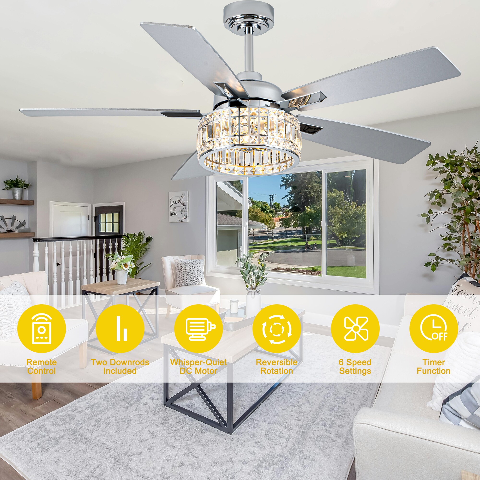 Oaks Decor DC5227OKELMD Ceiling-Fans - View #8