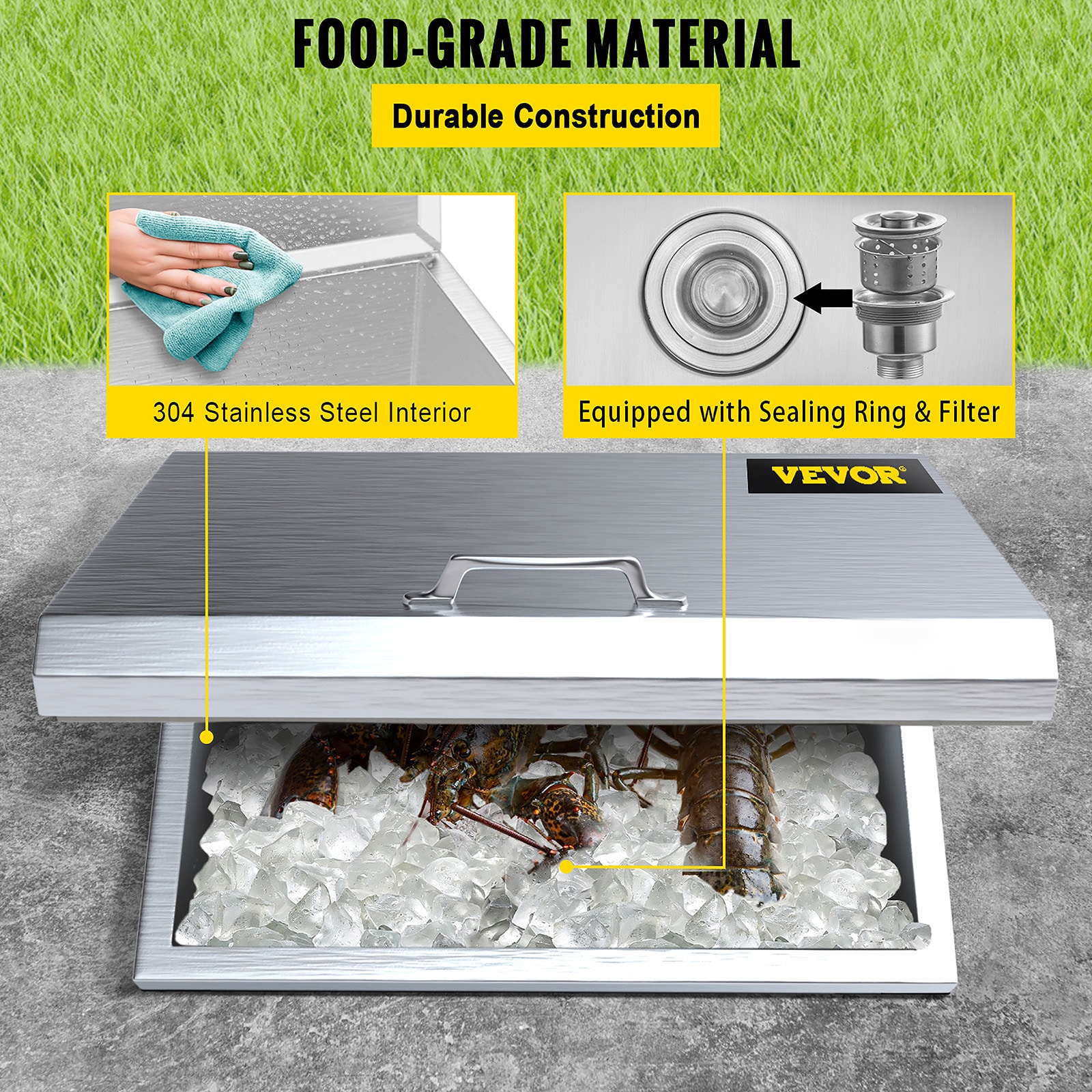 VEVOR QRSJ28X16X17KOIW4V0 Ice-Buckets - View #5