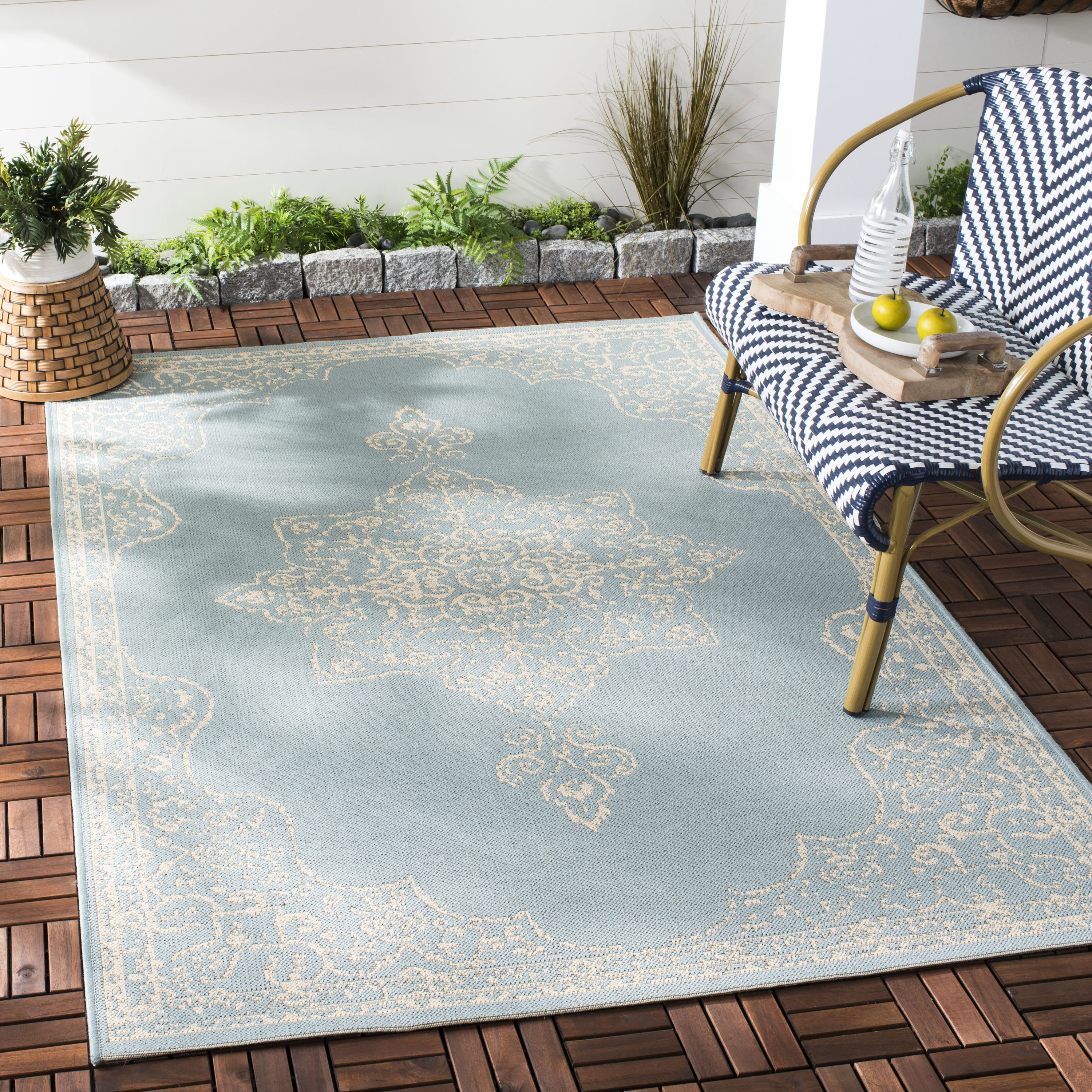 SAFAVIEH Beach House Winona Indoor/ Outdoor Waterproof Patio Backyard Rug -  Yahoo Shopping