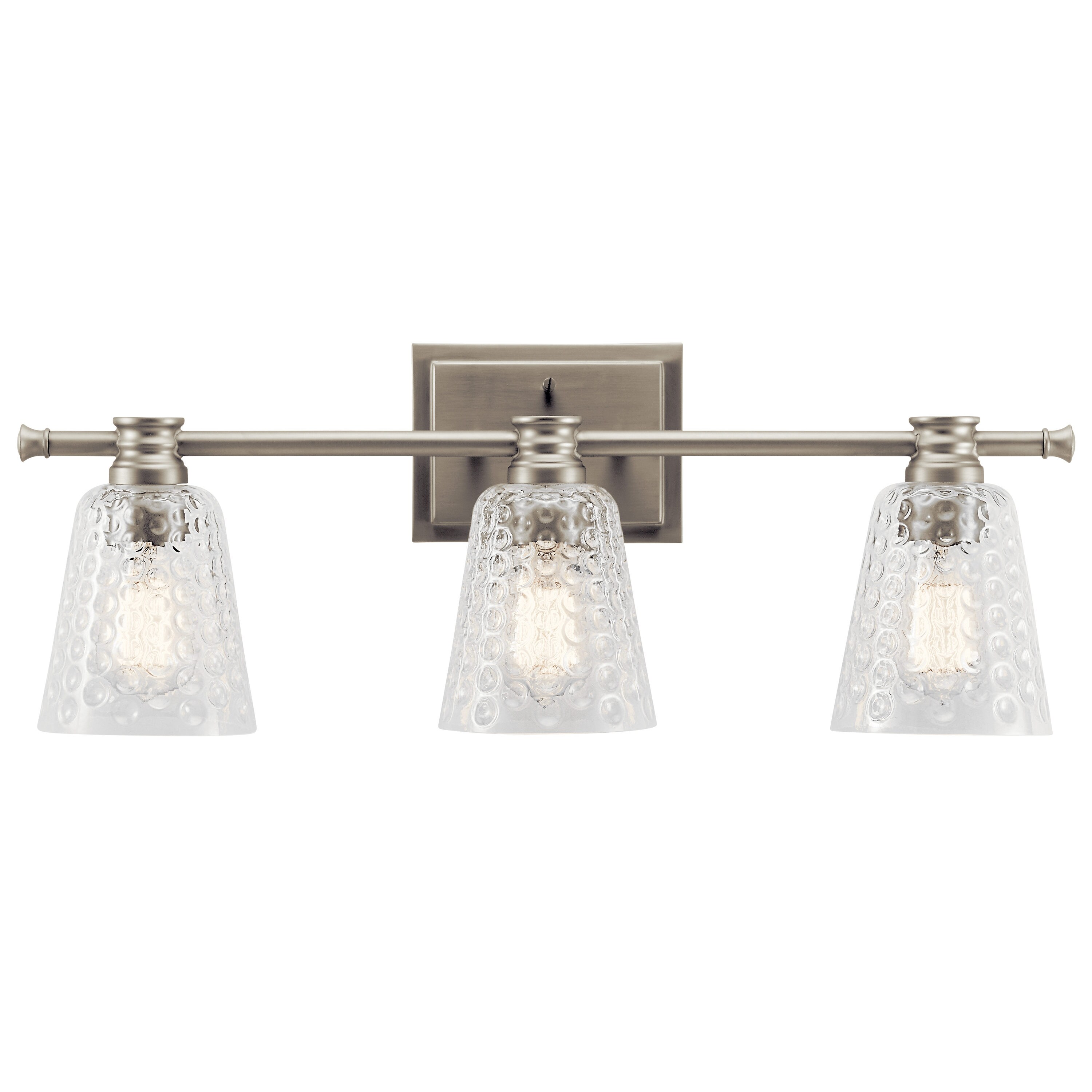 Kichler 45097NI Nadine 25-in 3-Light Brushed Nickel Transitional Vanity Light