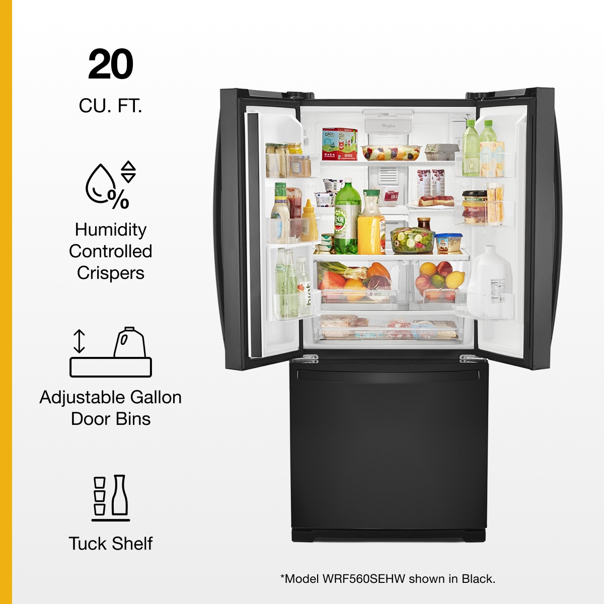 Whirlpool WRF560SEHW French-Door-Refrigerators - View #4
