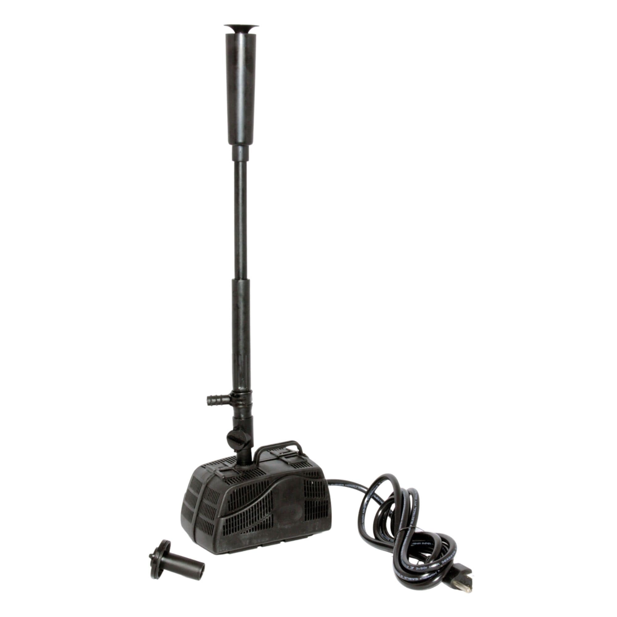 KoolScapes PJ-200 Pond Pump Kit with 2 Interchangeable Fountain Nozzles 200 -GPH Submersible Corded Electric Pond Pump