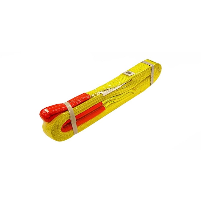 Everest 2 IN. X 10 FT. FLAT SLING TIE-DOWN STRAP 32,000 LB. BREAK STRENGTH  - INDUSTRIAL GRADE - YELLOW in the Tie Downs department at