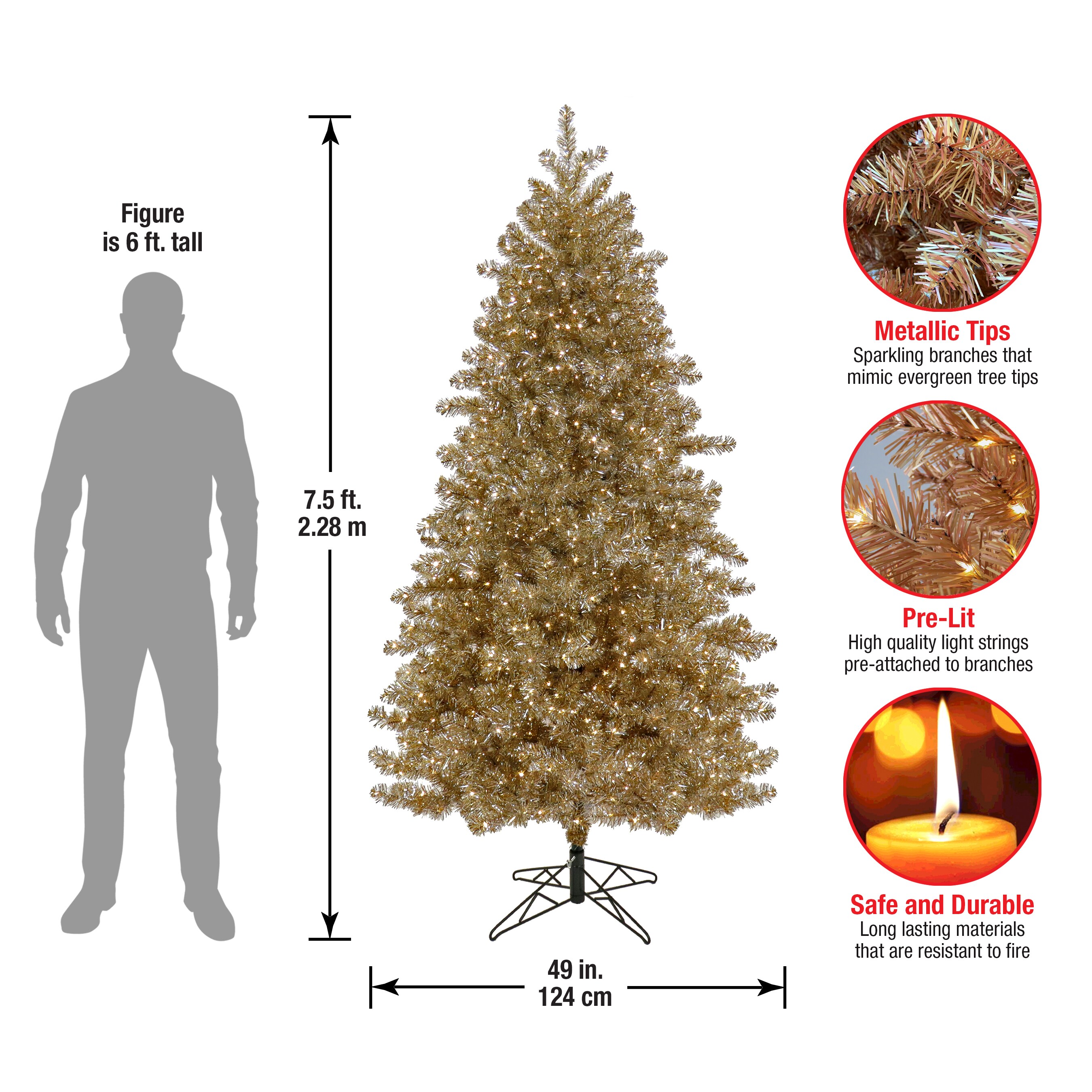 National Tree Company XPL13-304L-75 Artificial-Christmas-Trees - View #9