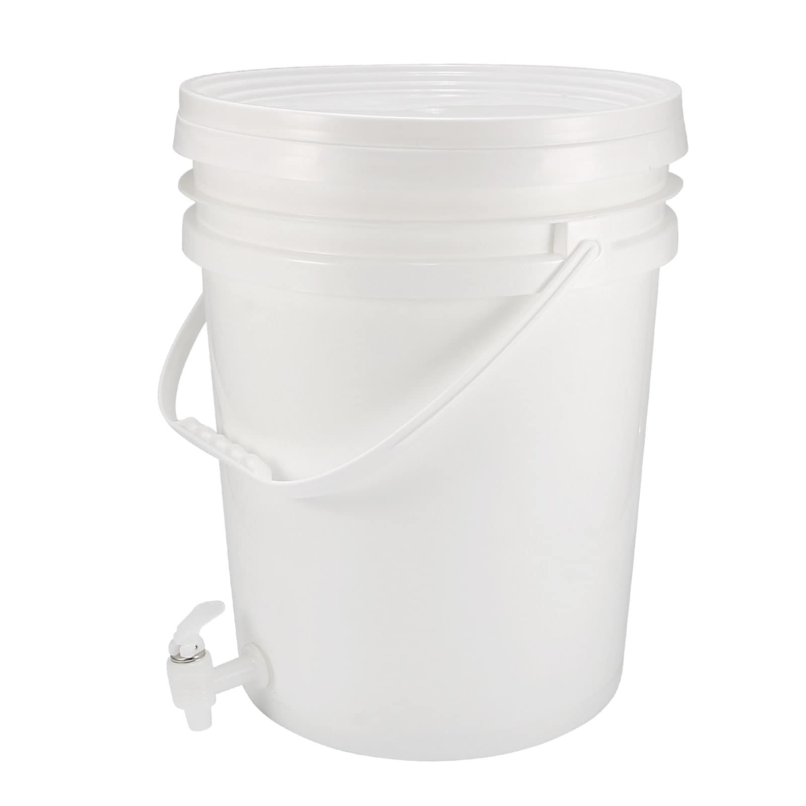 Unique Bargains - Plastic Paint Pail Multipurpose Container 5.28Gallon/20L Paint Cup with Spigot ...