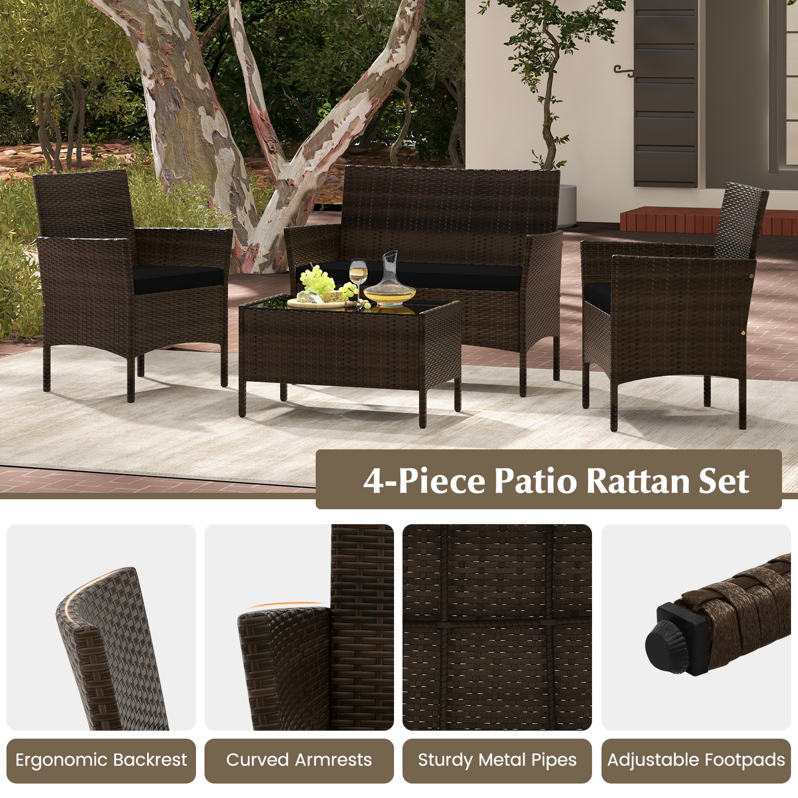 Volenca VOL-LGJP6L Patio-Conversation-Sets - View #4