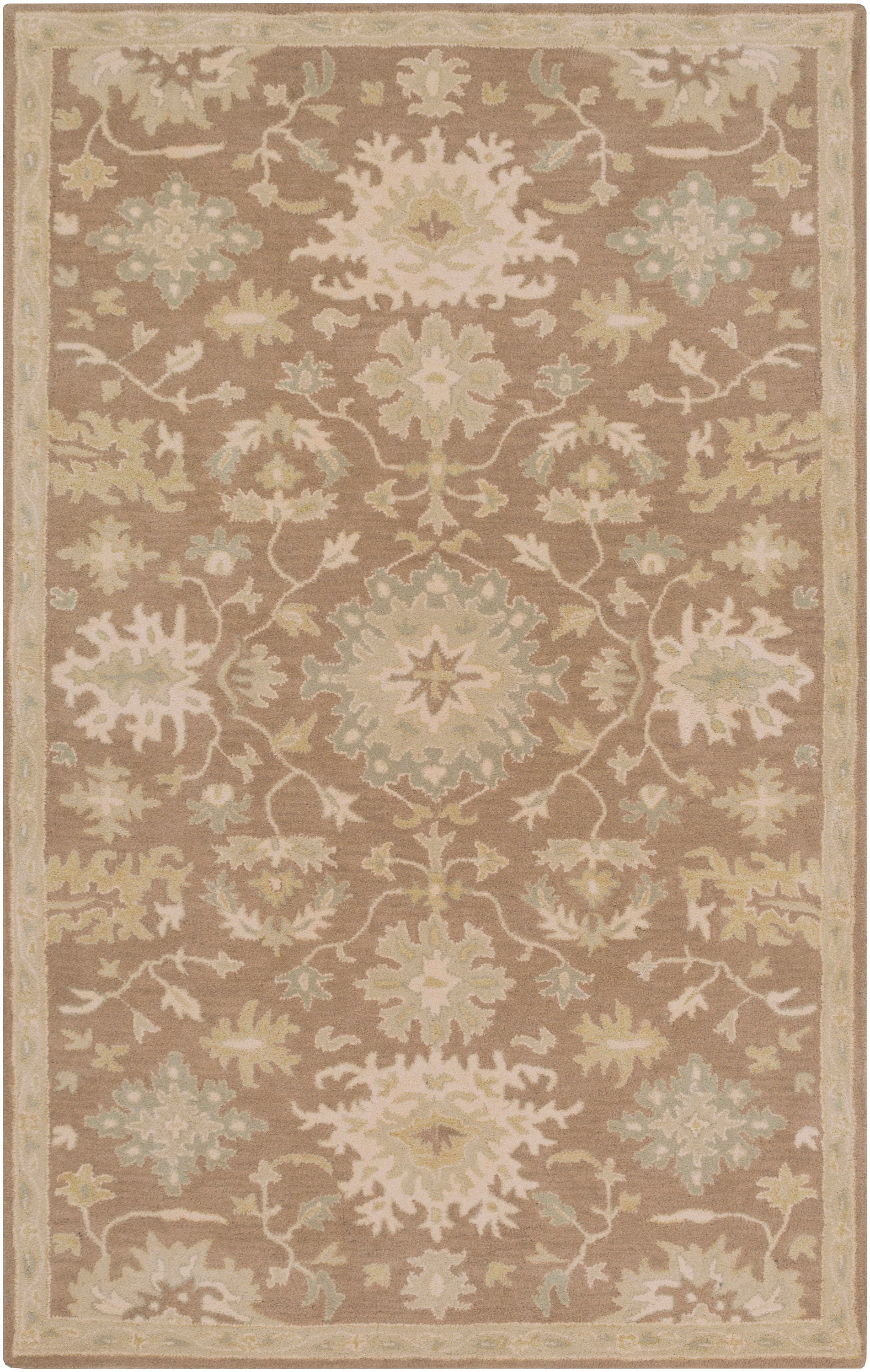 Livabliss CAE1149-7696 Caesar 8 x 10 (ft) Tufted Wool Camel Rectangular Indoor Border Oriental Area rug
