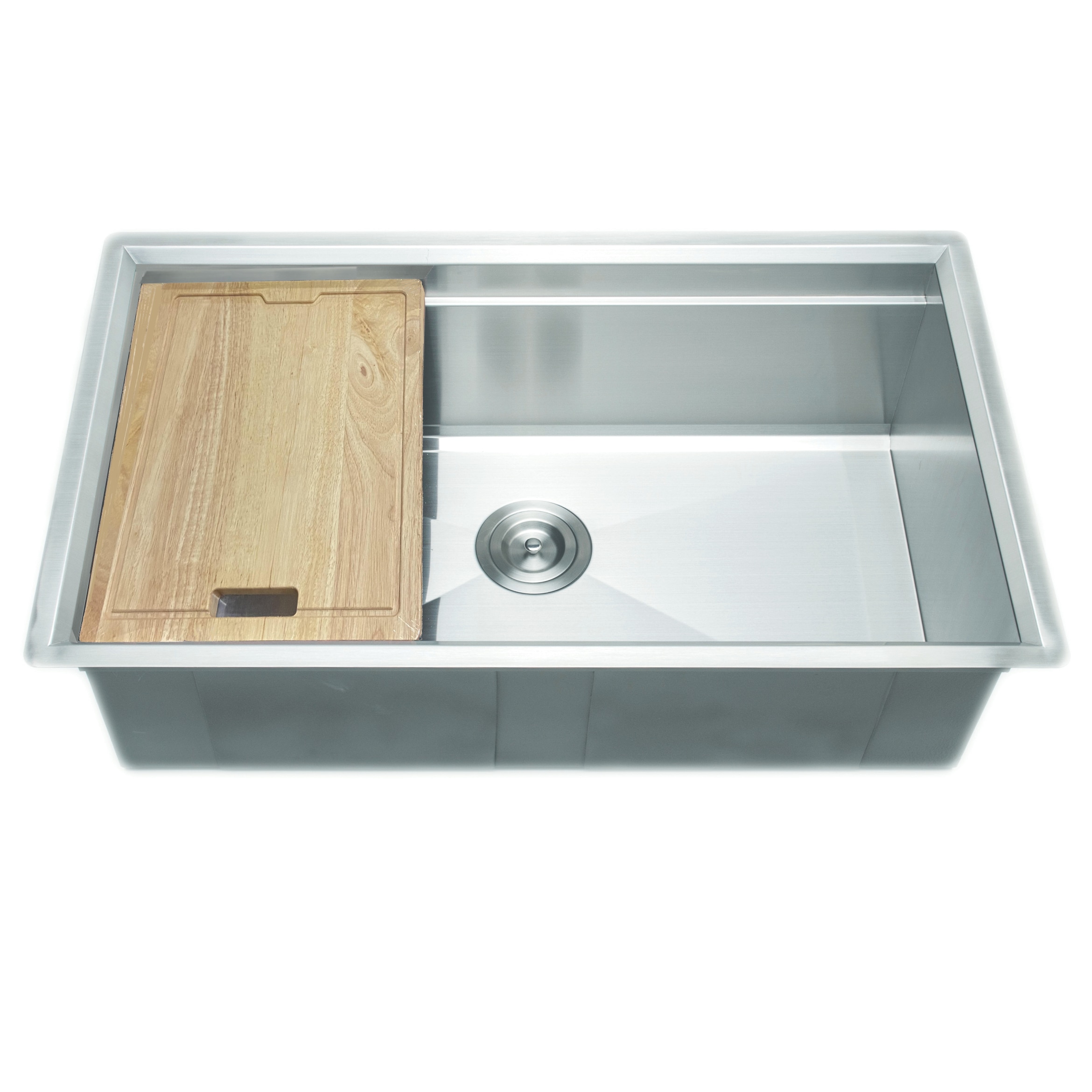 Wells Sinkware 3D Kitchen Prep Centers Undermount 32-in x 19-in Stainless Steel Single Bowl Kitchen Sink | 3D 3219-9-1