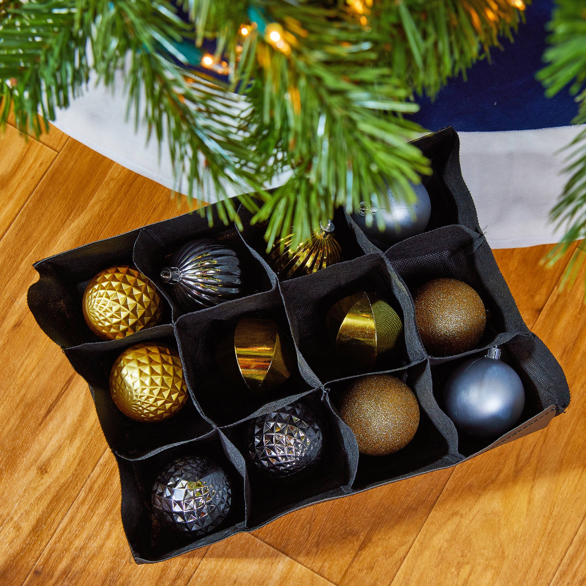 Holiday Ornament Box  Ornament box, Christmas ornament storage