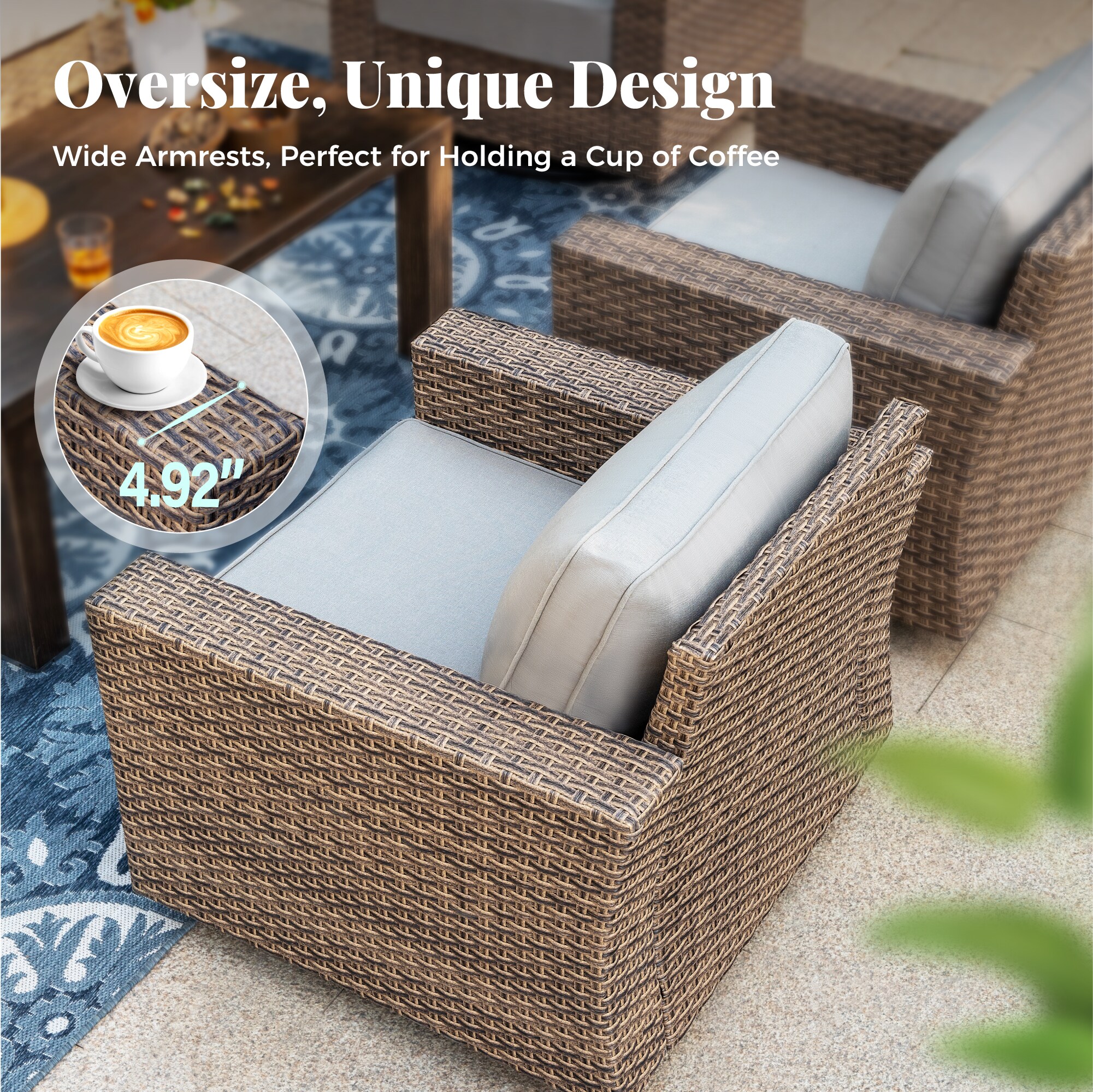 Sunshine Valley CR008-3-7 Patio-Conversation-Sets - View #7