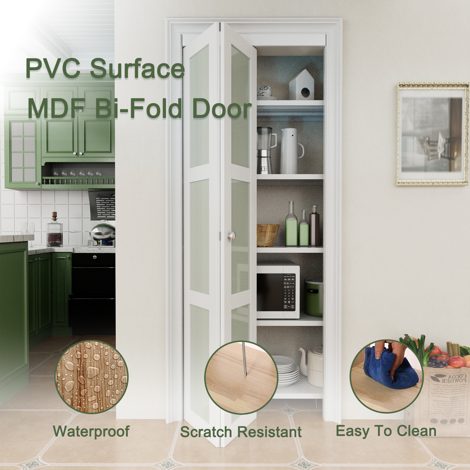 JUJUBON IN-BIWT-BF-G-4L-72 Bifold-Sliding-Closet-Doors - View #4