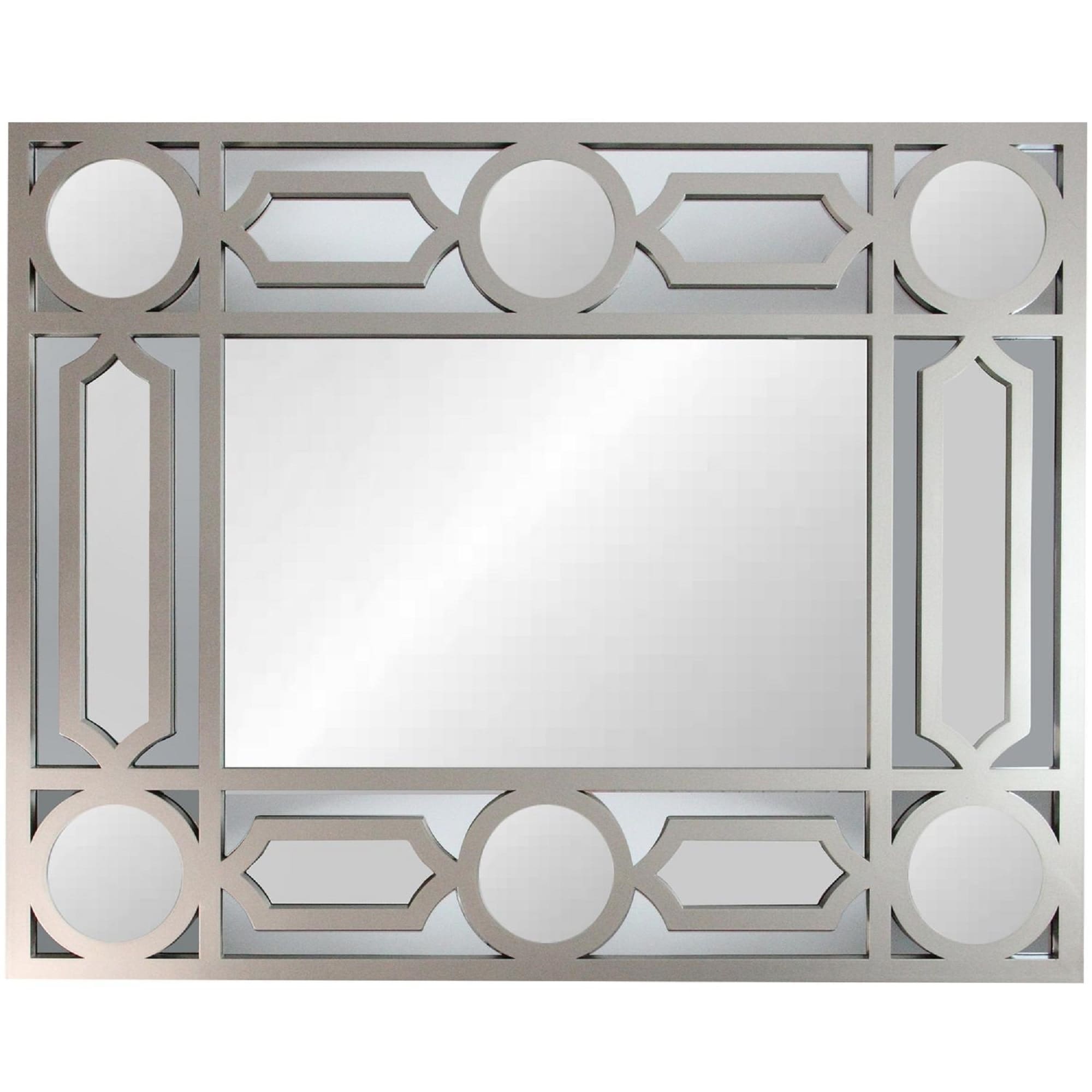 Northlight 32595140 1-in W x 23.5-in H Rectangle Gray Framed Full Length Wall Mirror