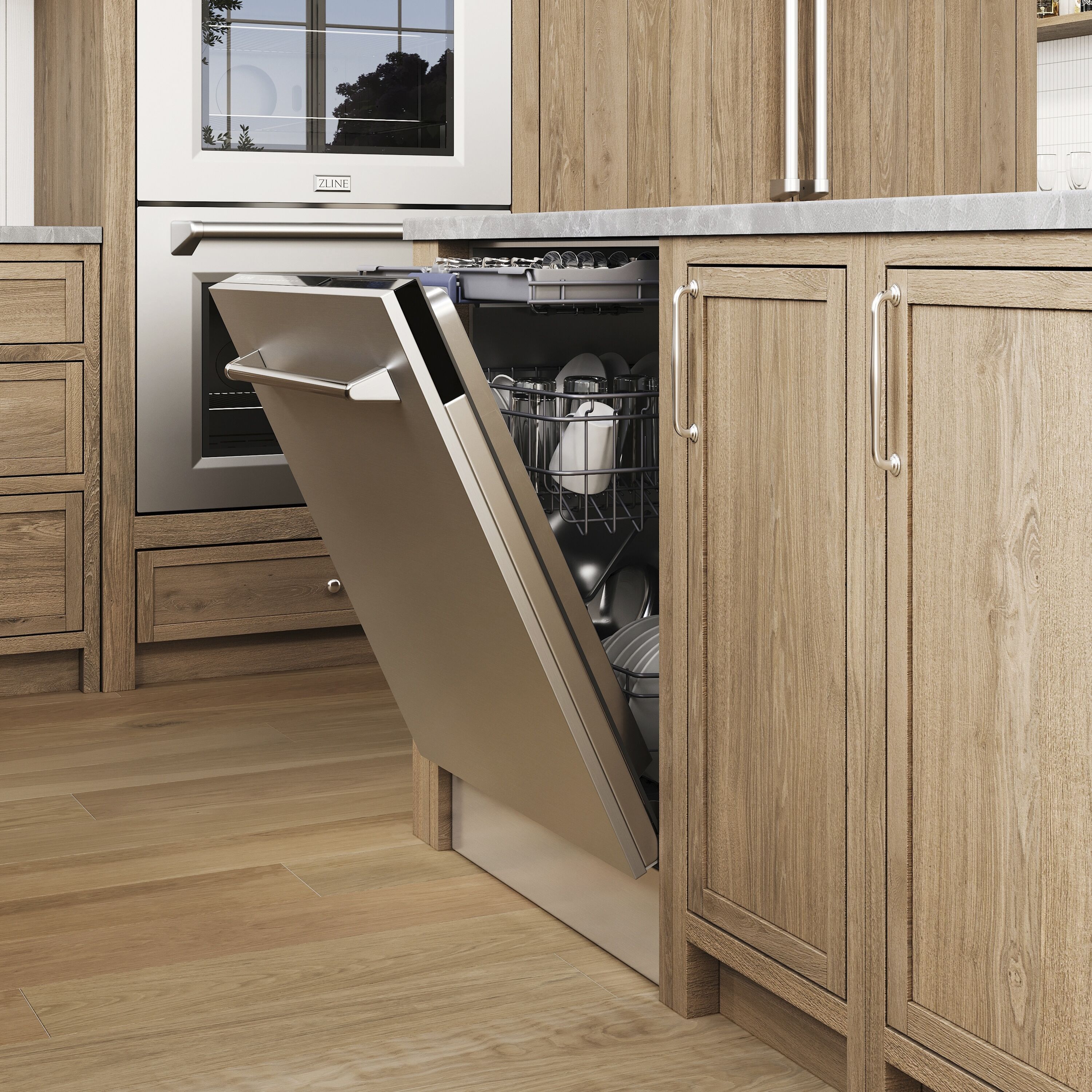 ZLINE KITCHEN & BATH Tallac 24in Top Control BuiltIn Dishwasher With