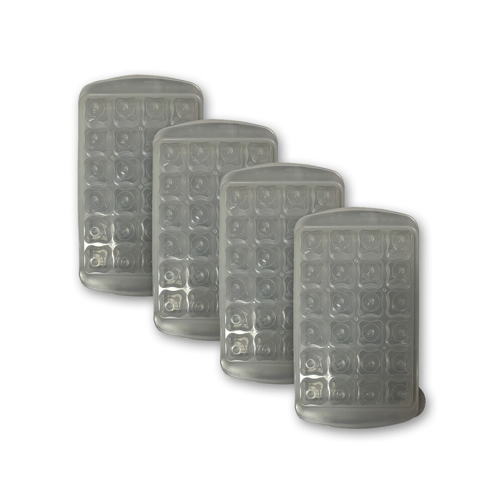 Mi Casa E-Z Grip Ice Cube Tray - White Plastic Barware & Accessories -  Stackable, Dishwasher Safe - Innovative Rounded Shape - Easy Cube Release  in the Barware & Accessories department at