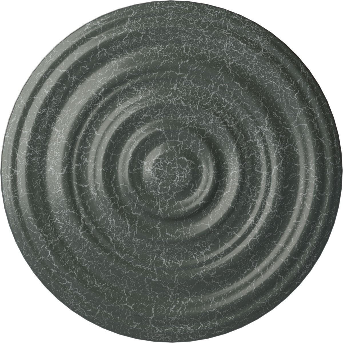 Ekena Millwork CM29CAAGC Carton Smooth 29.125-in W x 29.125-in L Painted Athenian Green Crackle Polyurethane Whole Ceiling Medallion