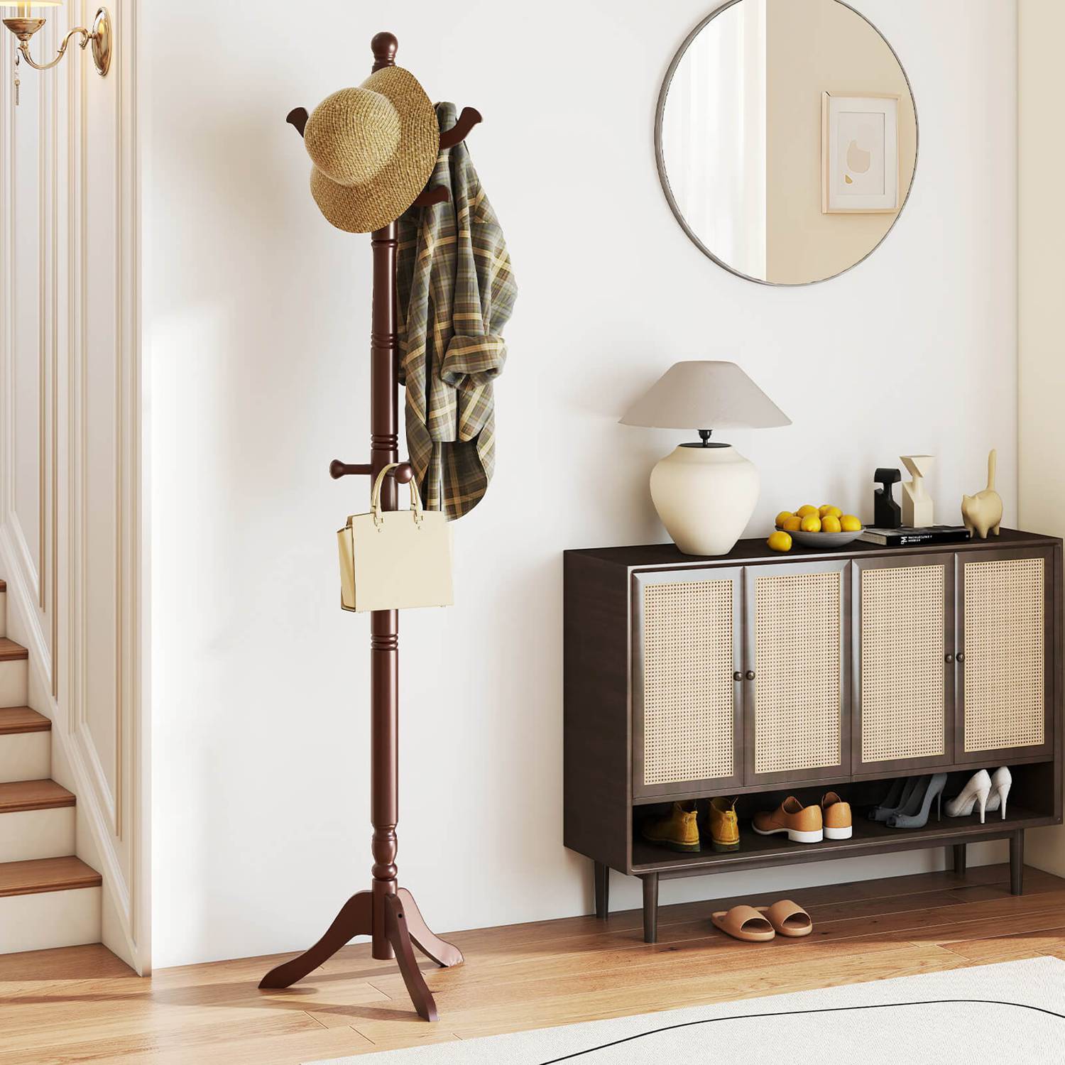 Costway HCST08393 Coatrack-Stands-Pedestals - View #5
