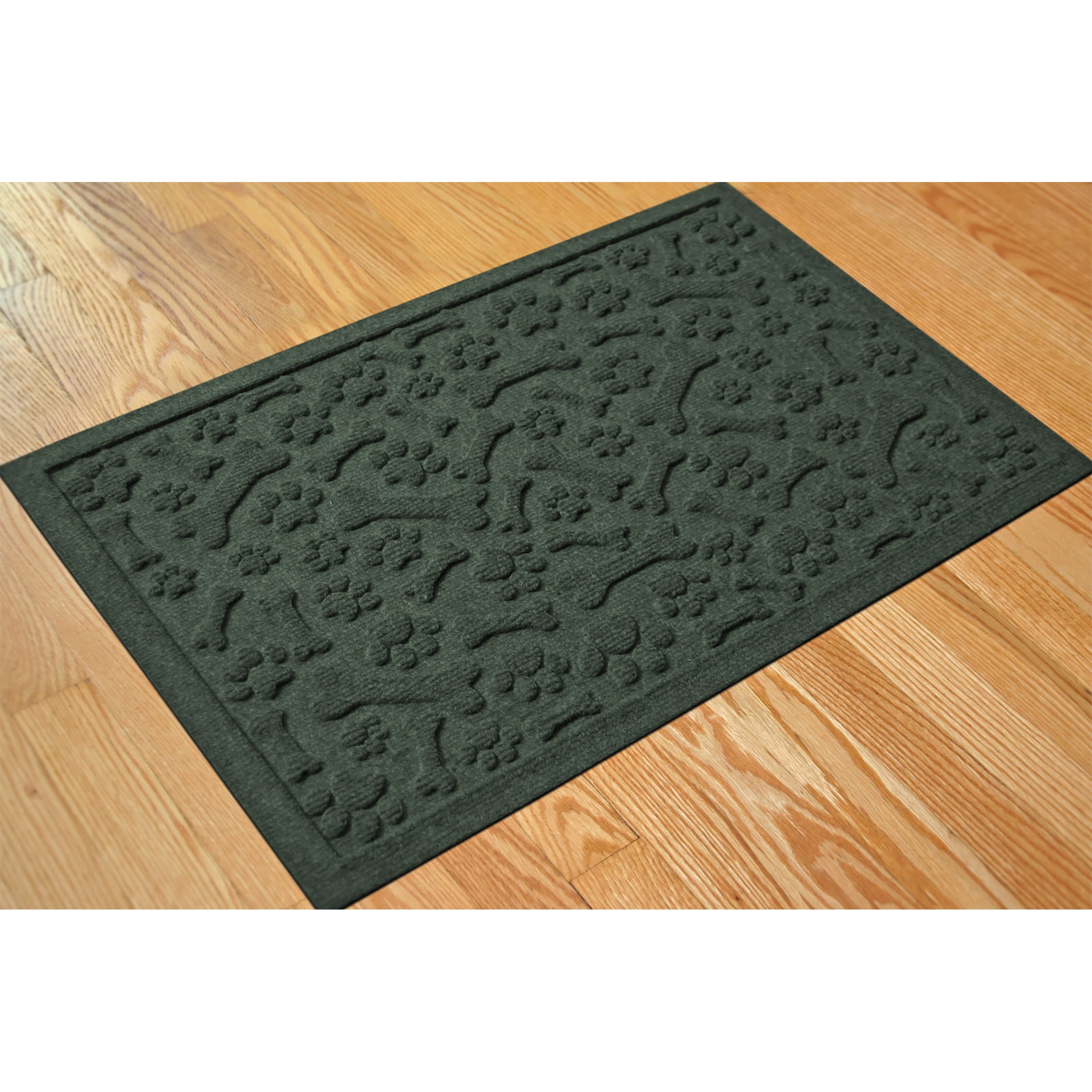 Bungalow Flooring 20353541828 Charcoal Polyester Rectangular Indoor or outdoor Decorative Door mat