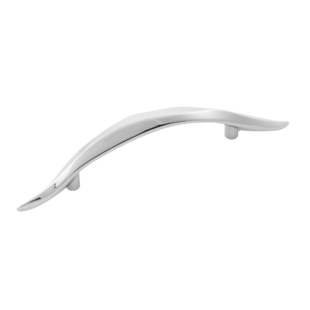 Hickory Hardware H076648-14 Willow 3-3/4-in , 96mm Center to Center Polished Nickel Arch Handle Drawer Pulls