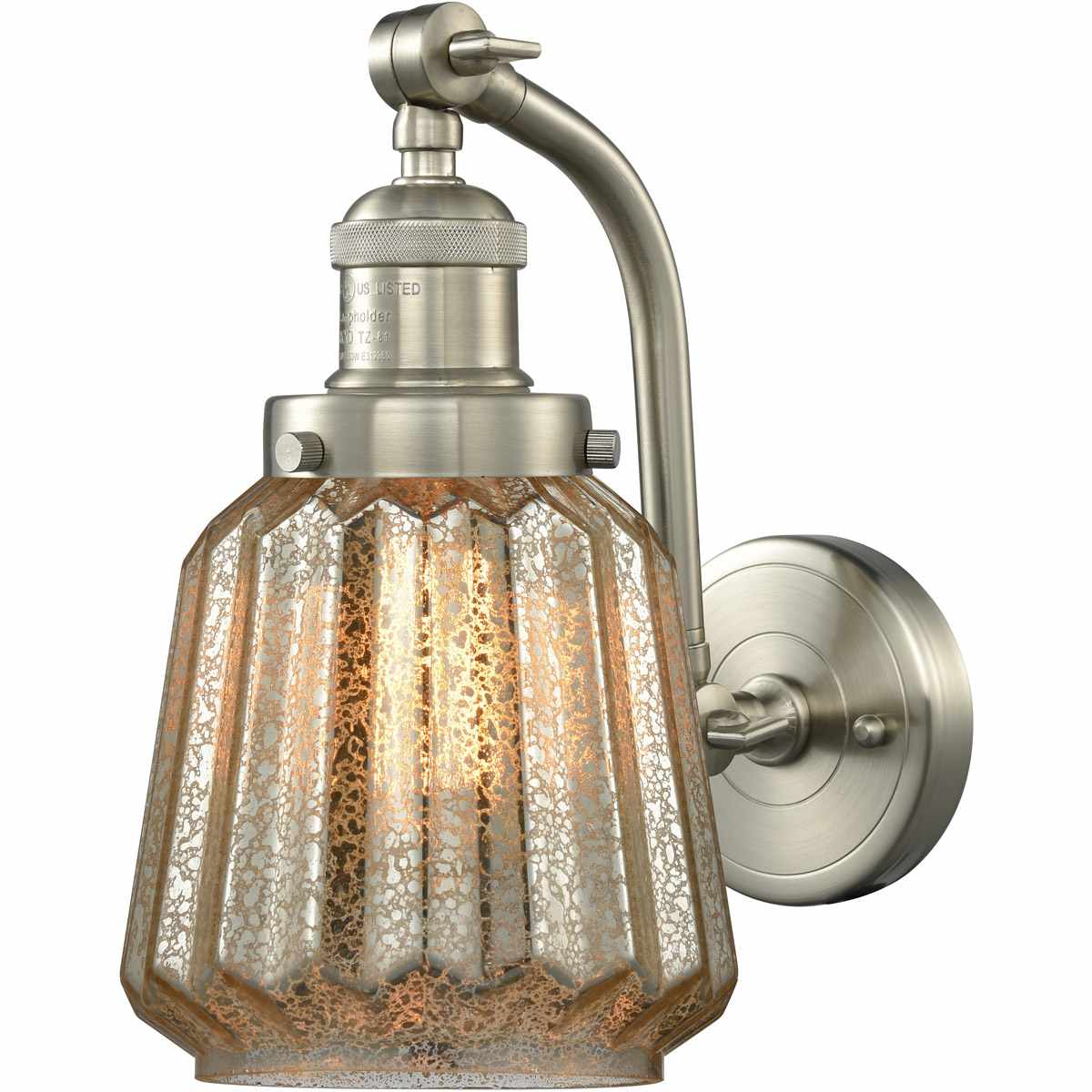 Innovations Lighting 515-1W-SN-G146 515-1W-SN-G146 Franklin Restoration Chatham Wall Sconce Brushed Satin Nickel
