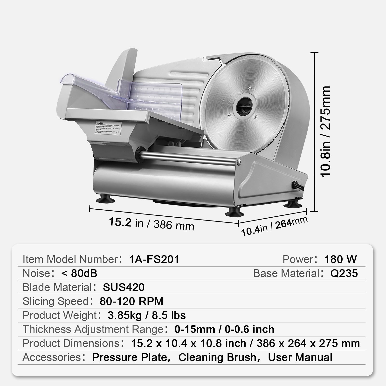VEVOR SCJYDRQPJ18002414V1 Food-Slicers - View #7