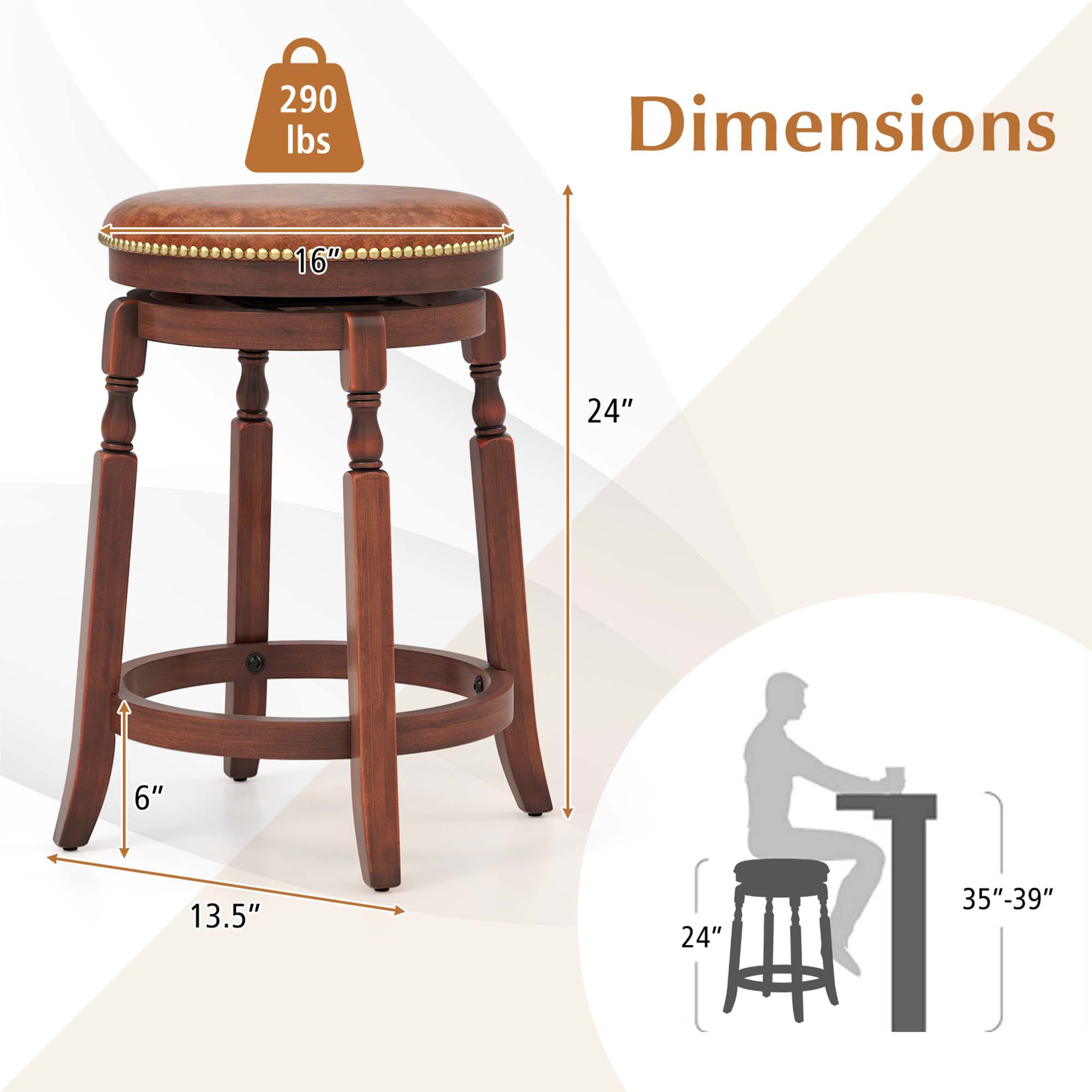 Costway HCST01516 stools - View #2
