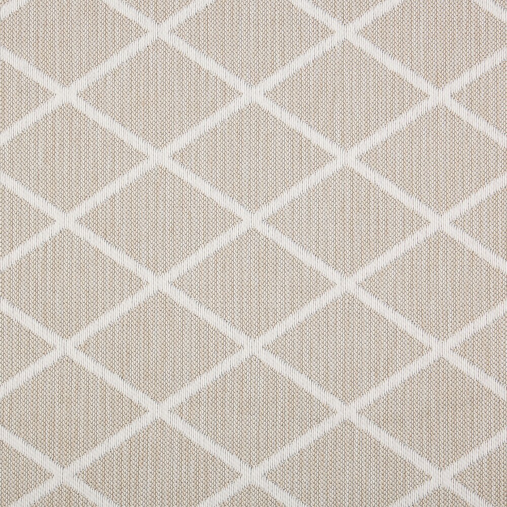 Beige Trellis Memory Foam Anti-Fatigue Kitchen Mat