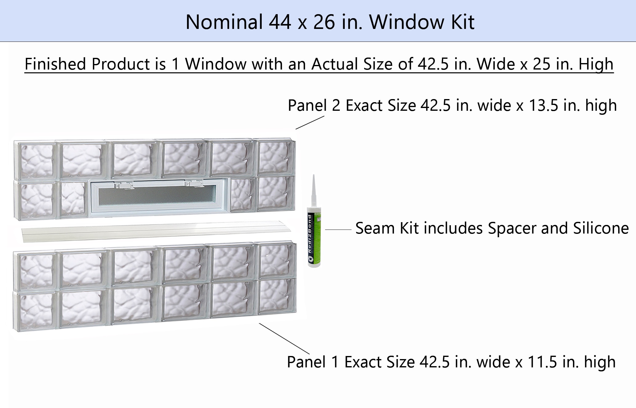 REDI2SET V4426DC Glass-Block-Windows - View #2
