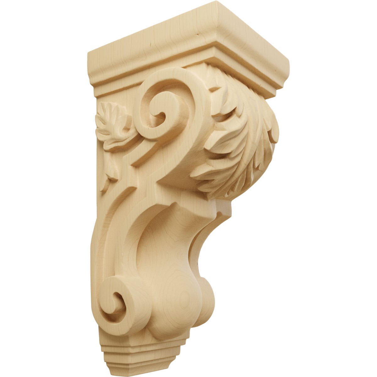 Ekena Millwork CORW04X05X10TAAL 4.5-in x 5.0000-in x 10-in Unfinished Alder Wood Paintable/Stainable Corbel