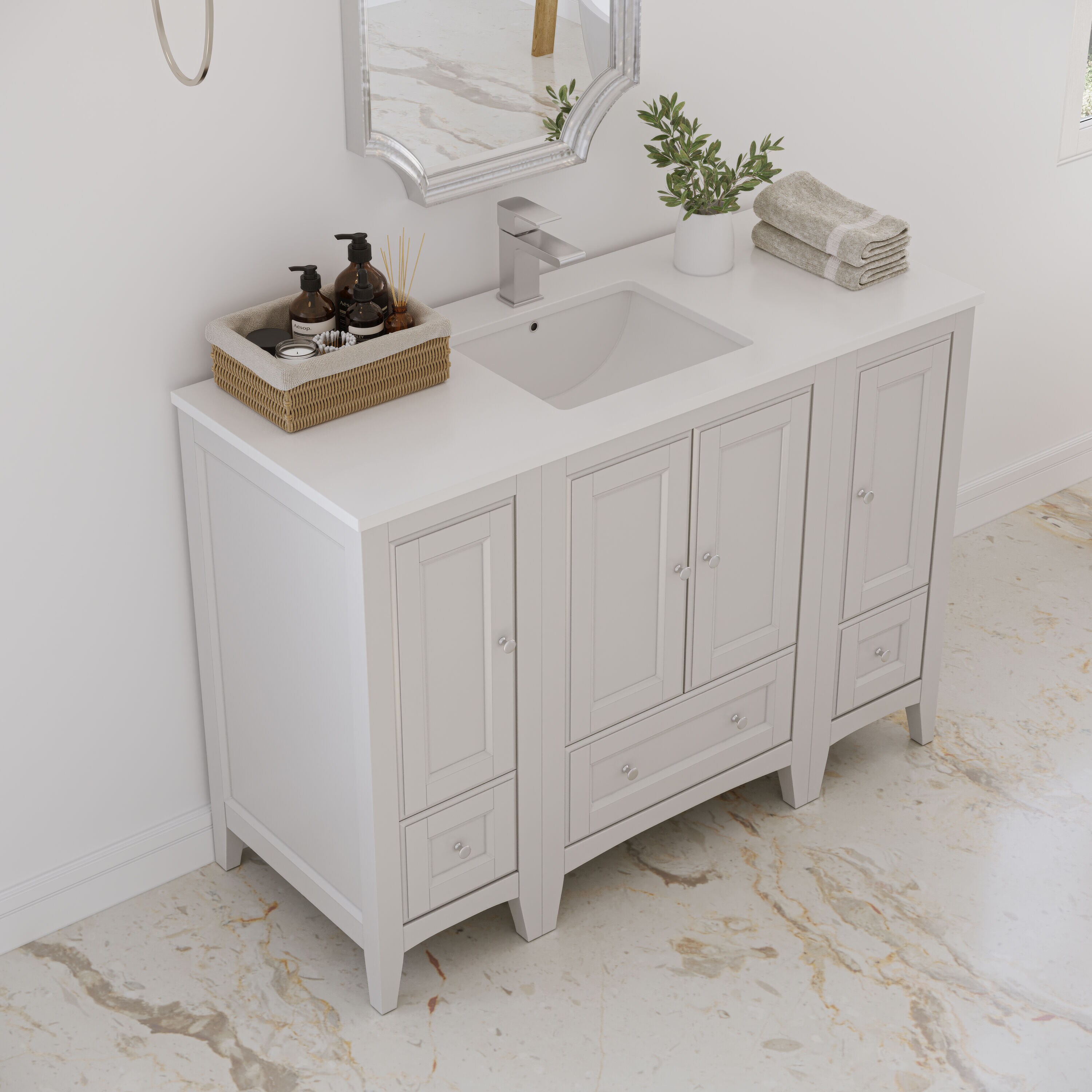 Fresca FCB20-122412AW-CWH-U Bath-Vanity-Combo - View #4