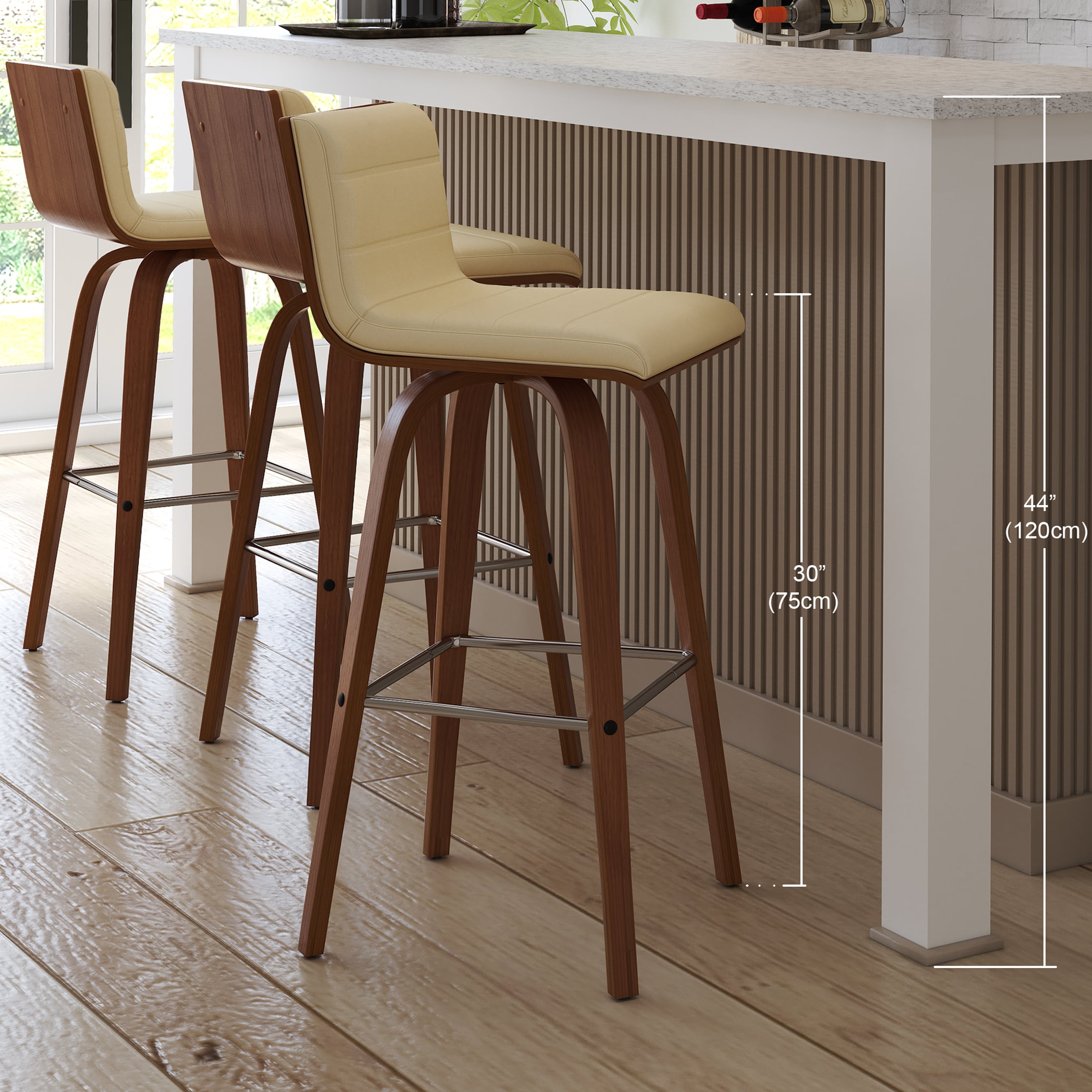 Armen Living LCVIBACRWA30 stools - View #10