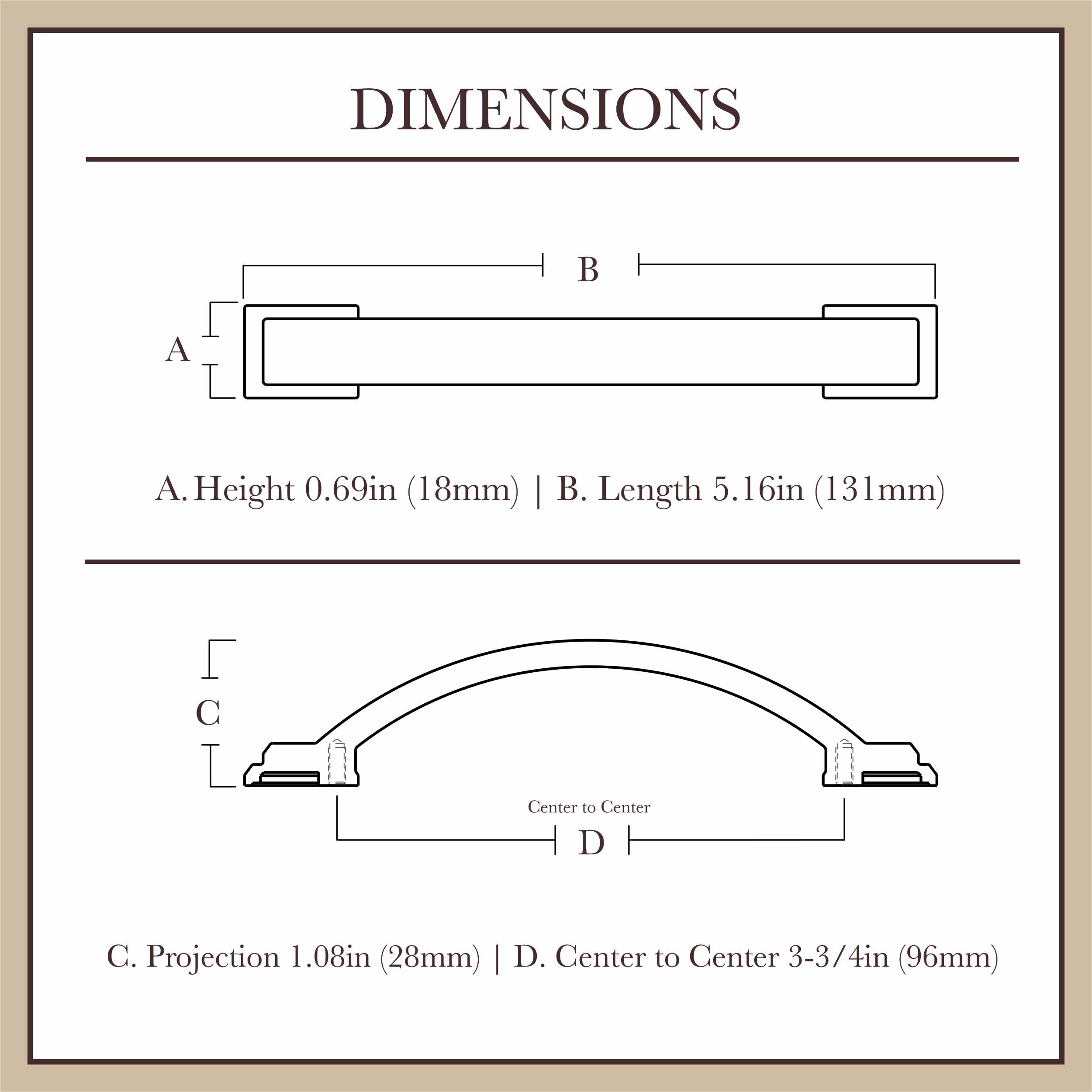 allen + roth P43804W-VBC-C Cabinet-Pulls - View #5
