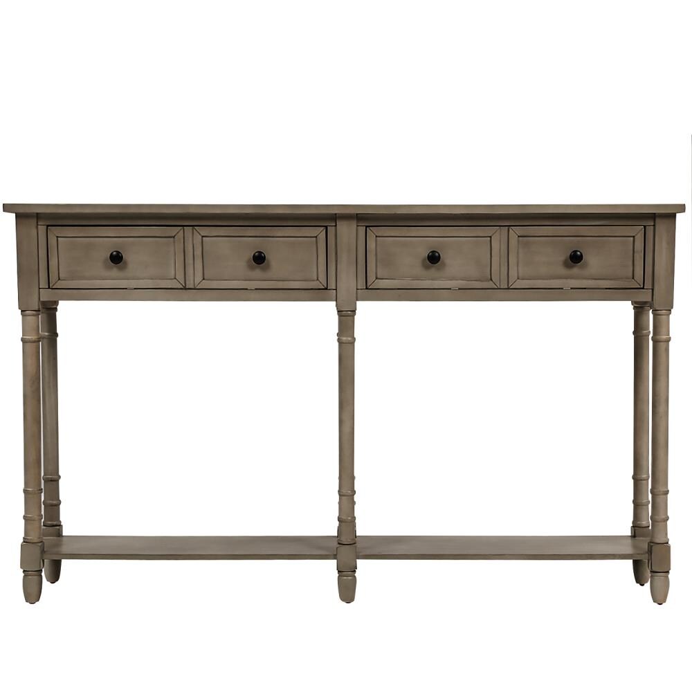 CASAINC TR-WF191266AAE Rustic Grey Wash Console Table