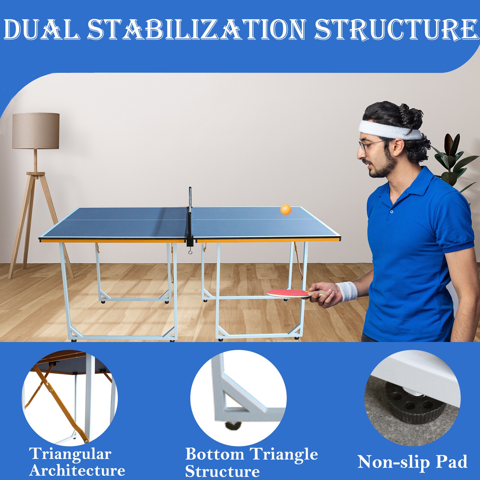 Kahomvis KLB-QPH2-576 Ping-Pong-Table - View #2