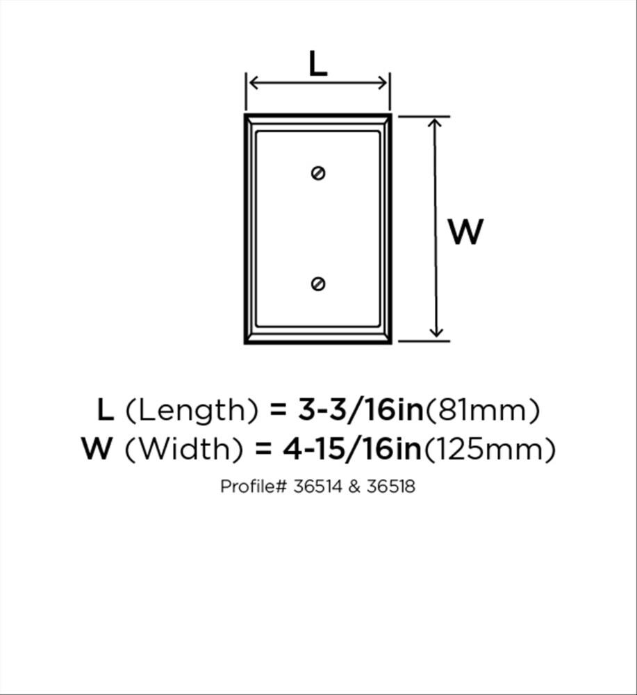 Amerock BP36518BBR Electrical-Wall-Plates - View #2