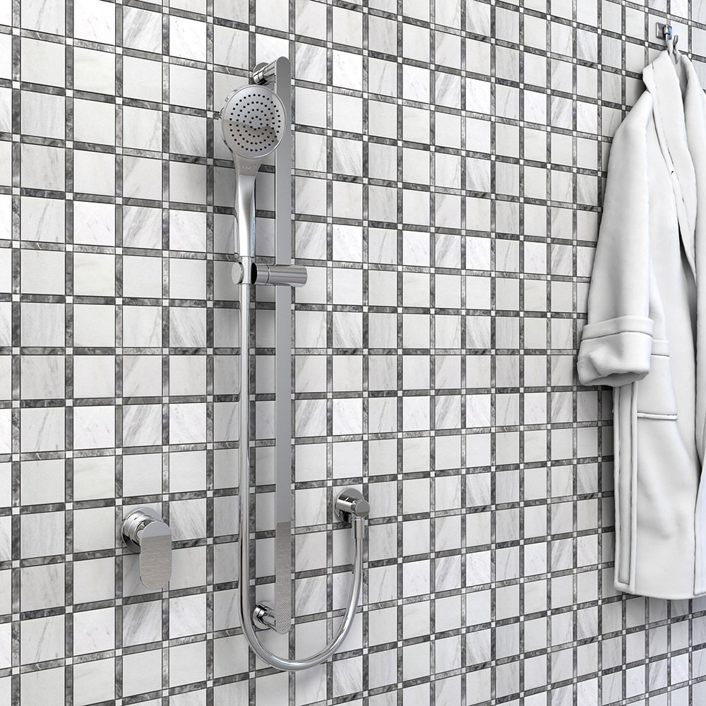 Elida Ceramica White 12-in x 12-in Honed Natural Stone Marble Uniform Squares Floor and Wall Tile