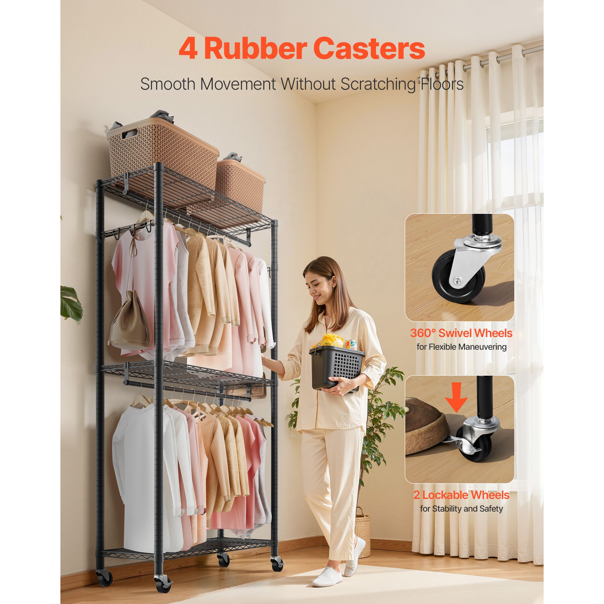 JUSHUA MT-7RQT0J Garment-Racks - View #6