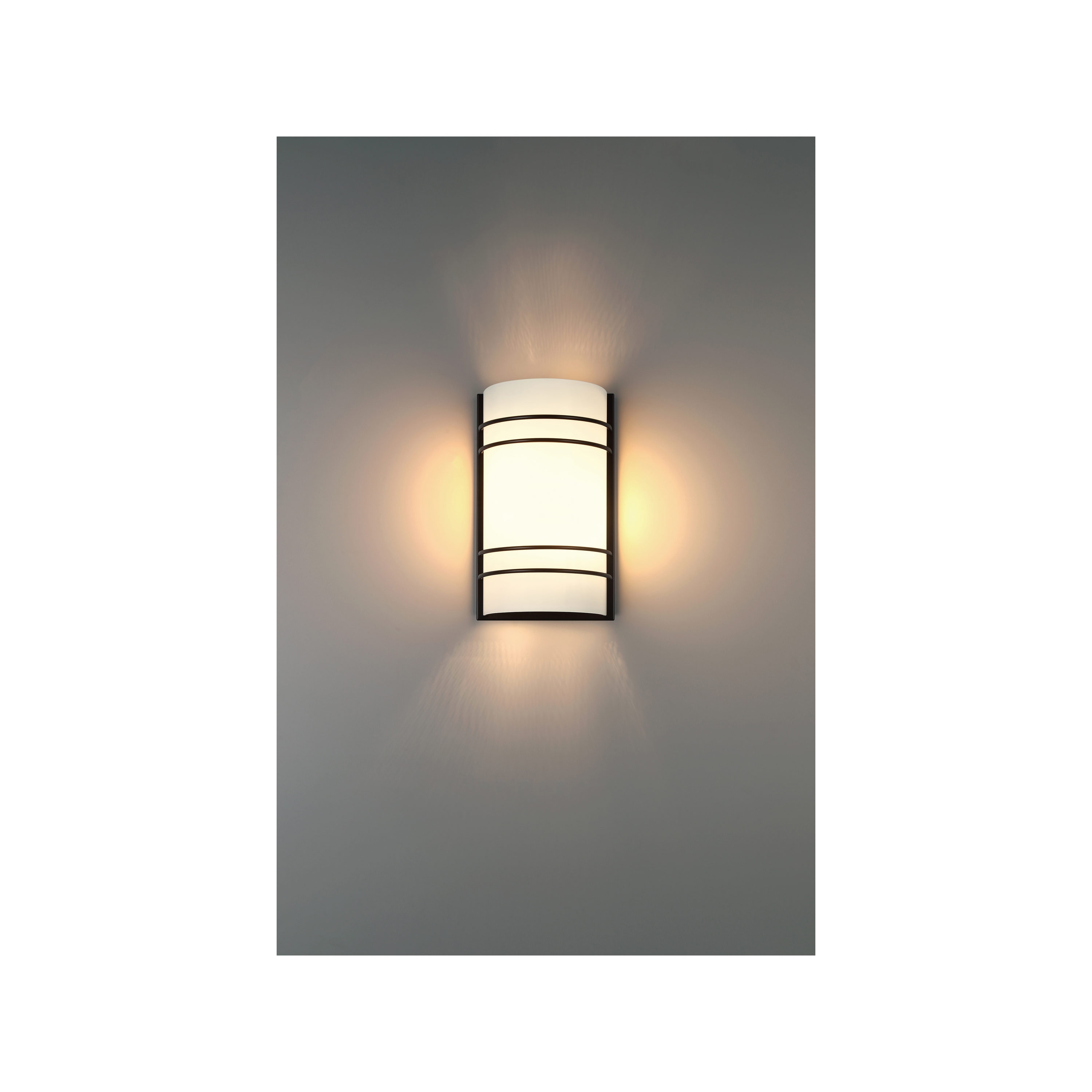 Matte Black Outdoor Dimmable Cylinder LED Wall Sconce