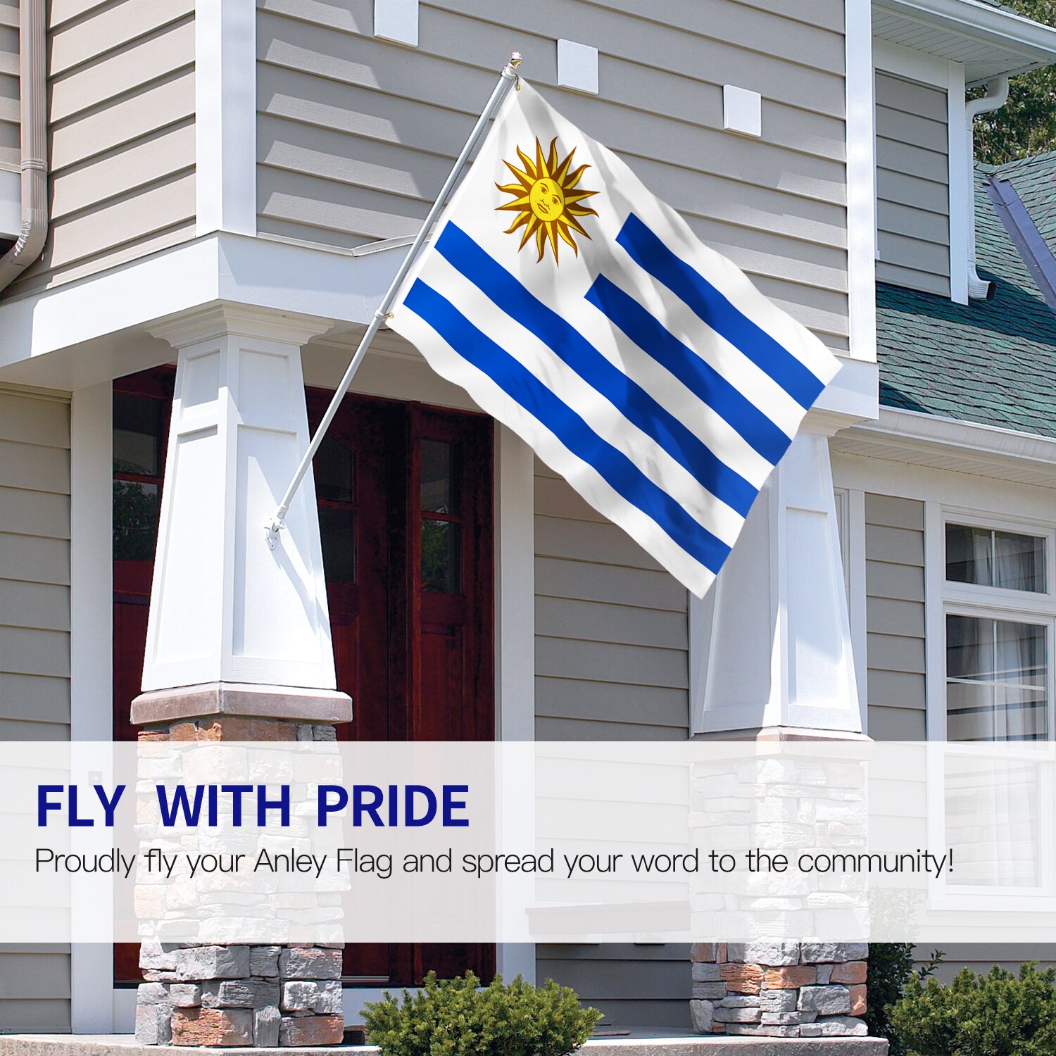 Anley A.FLAG.URUGUAY Decorative-Banner-Flags - View #2