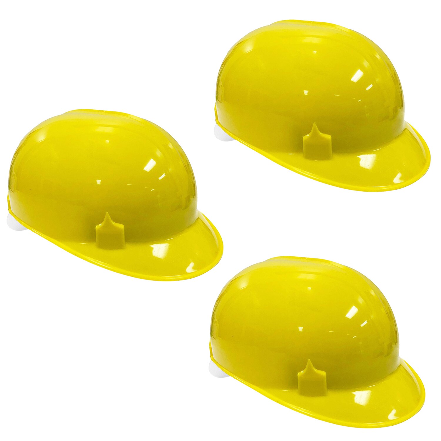 Safety Works Yellow Hard Hat with Adjustable Strap, Lightweight