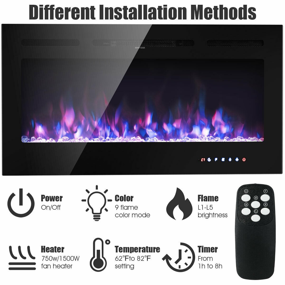 Clihome CWCH-EPA24726US Electric-Fireplaces - View #5