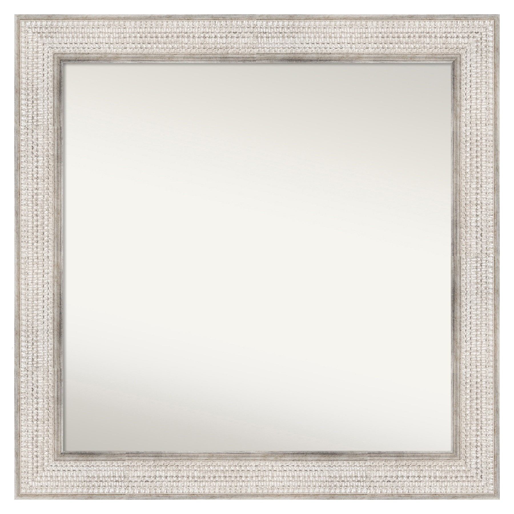 Amanti Art Trellis Silver Frame 32-in W x 32-in H Square Silver