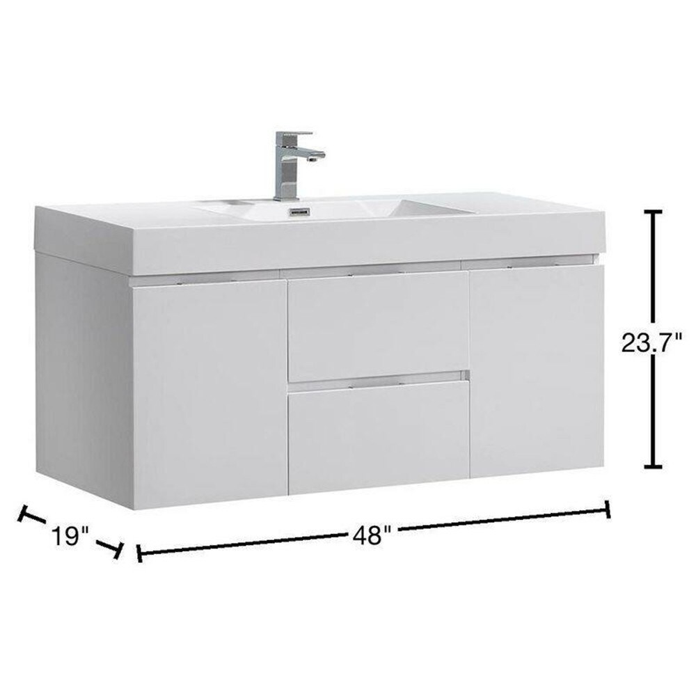 Fresca FCB8348WH-I Bath-Vanity-Combo - View #11