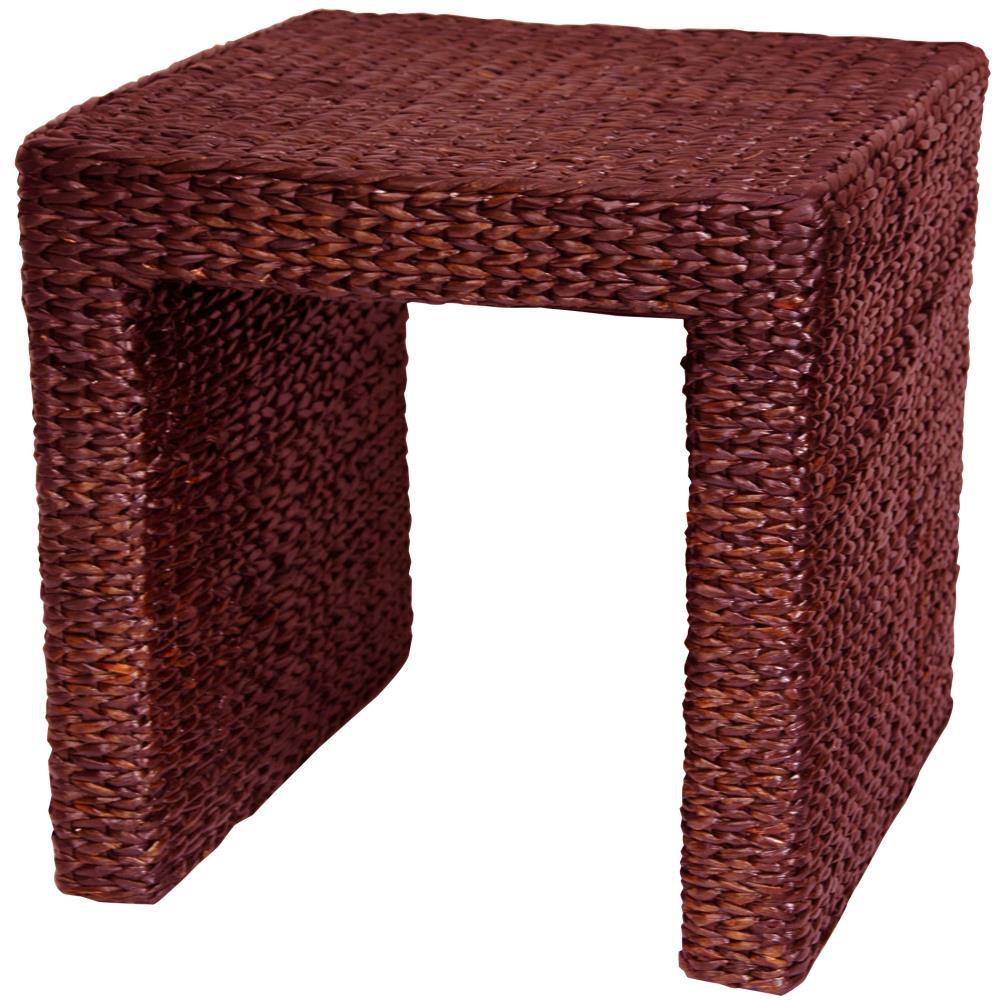 Red Lantern FB-END-RMOC Red Mocha Wicker Coastal Coffee Table