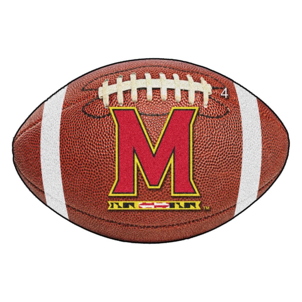 FANMATS 2443 Maryland Terrapins 2-ft x 3-ft Brown Nylon Oval Indoor Decorative Sports Door mat