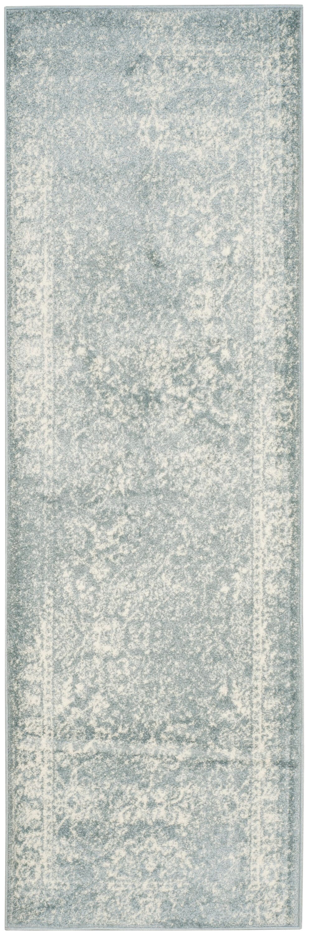 Safavieh ADR109T-214 Adirondack 2 x 14 (ft) Loomed Polypropylene Slate/Ivory Rectangular Indoor Distressed/Overdyed Vintage Runner rug