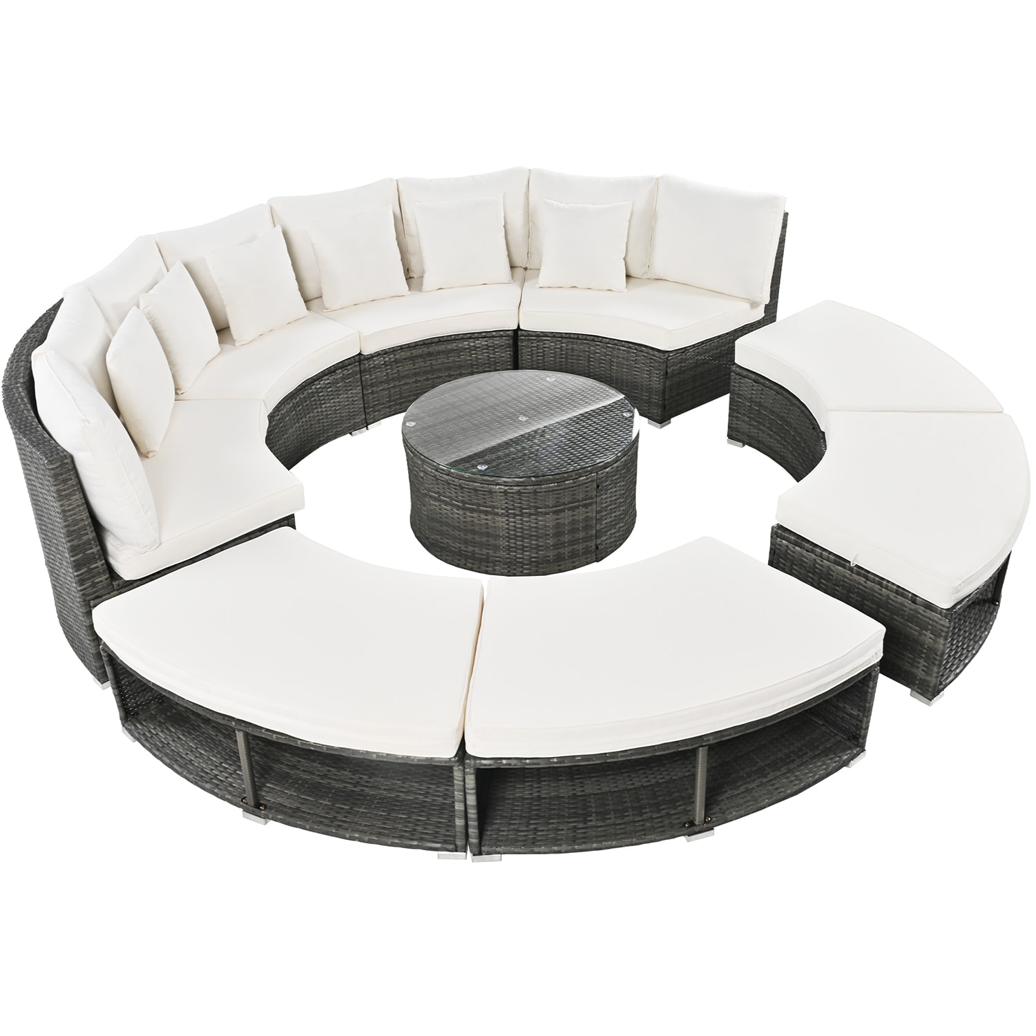 SINOFURN SYA370198BG Patio-Sofas-Daybeds - View #12