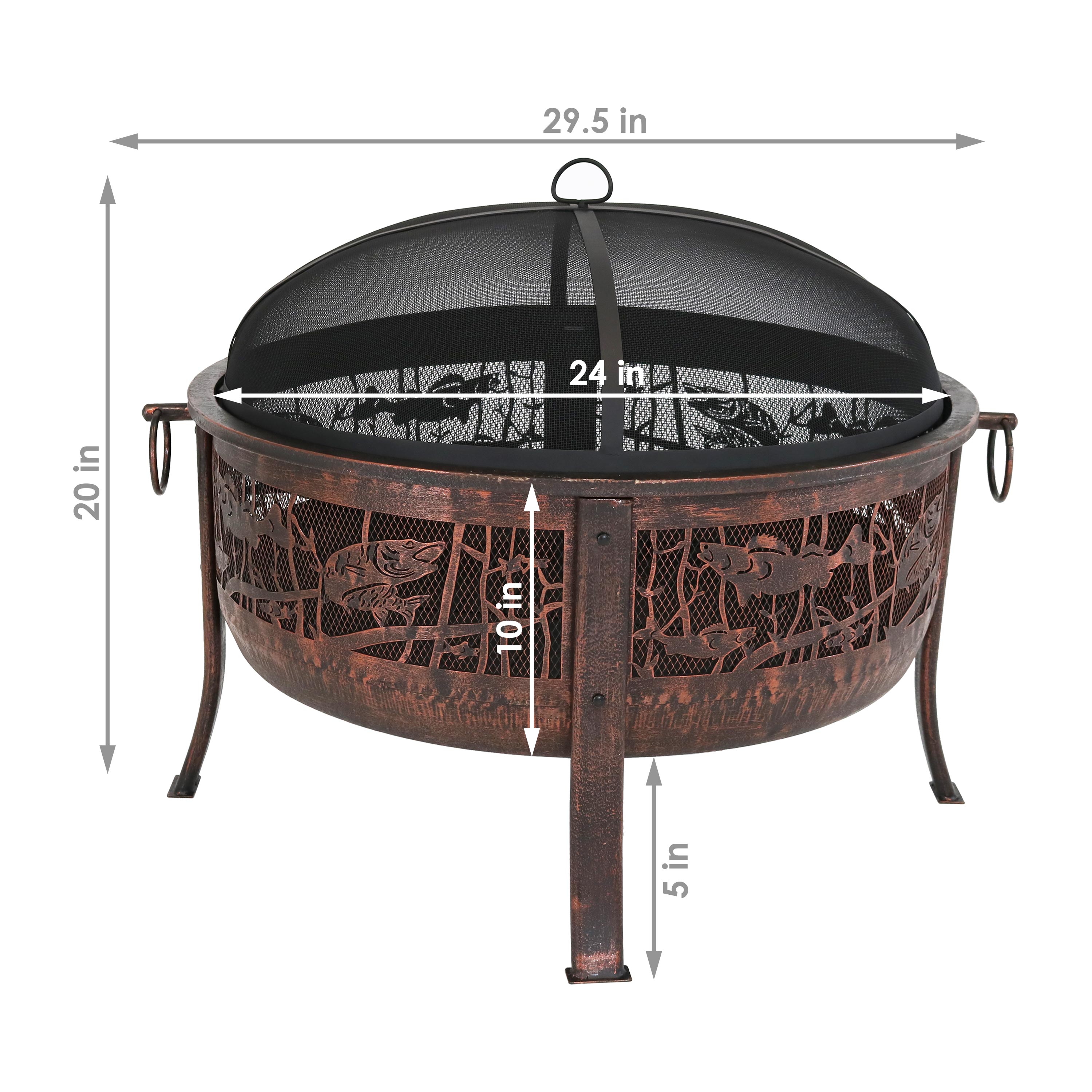 Sunnydaze Decor KF-NFFP31 Outdoor-Woodburning-Firepits - View #4