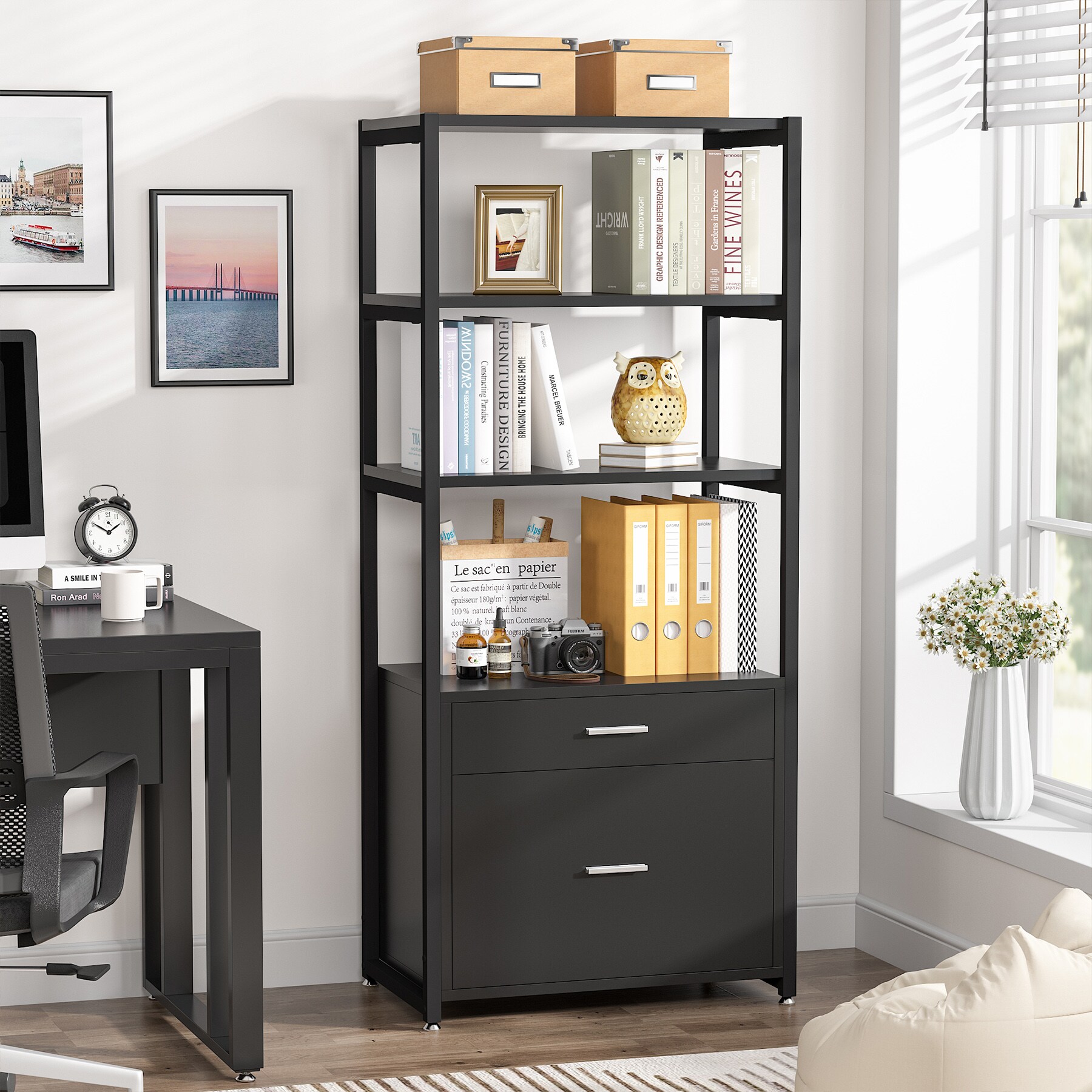 Tribesigns HOGA-F1234 bookcases - View #3