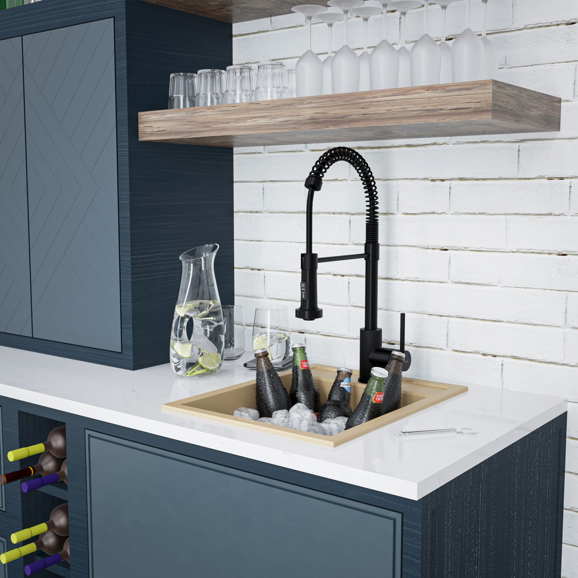 Karran QT-825-BI Bar-Prep-Sinks - View #11
